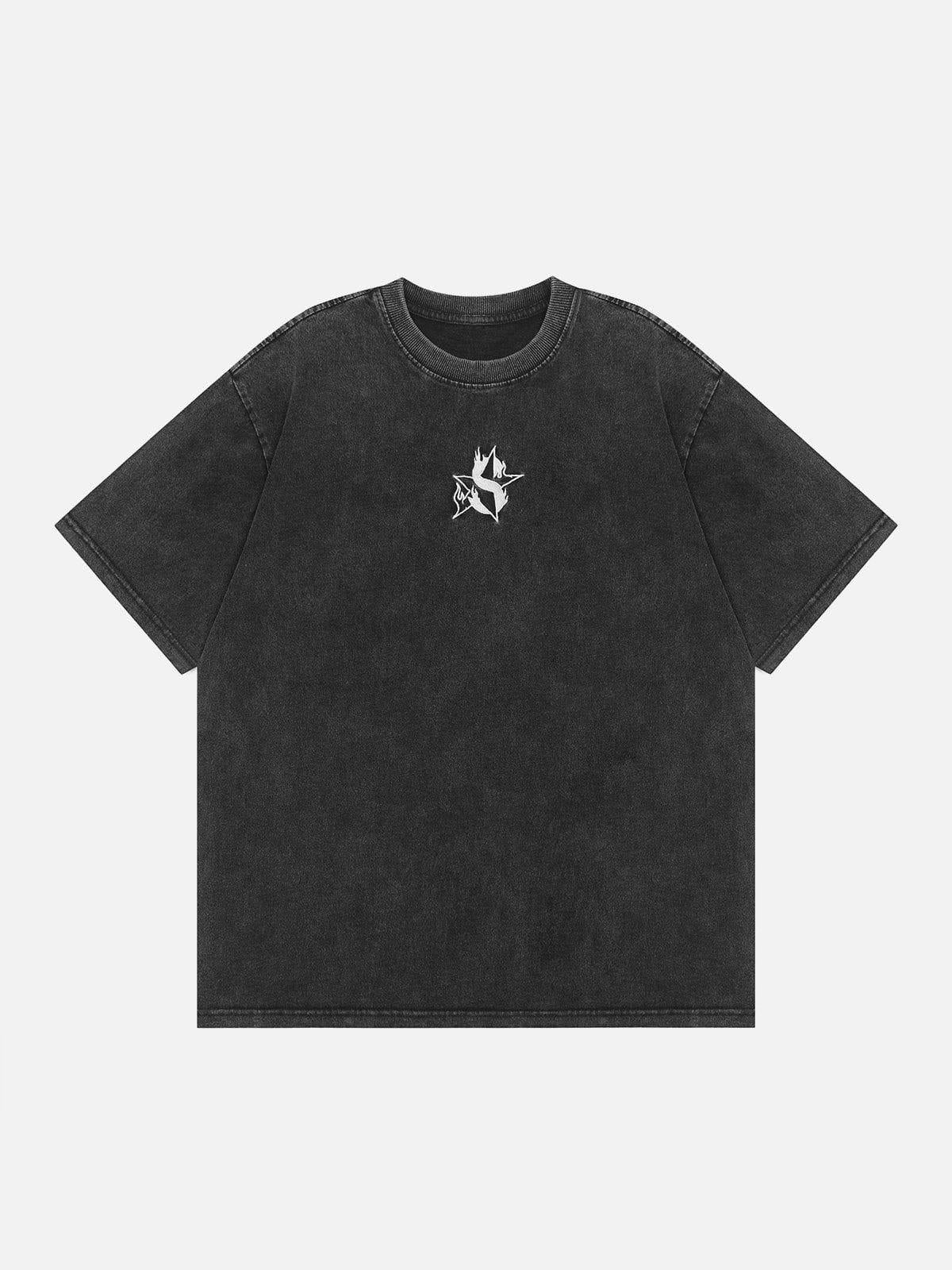 TALISHKO Flame Star Print Washed Tee