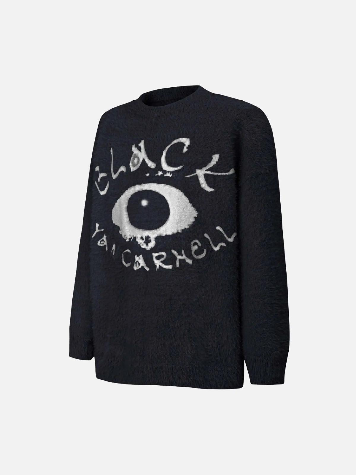 TALISHKO Black Eye Pattern Sweater