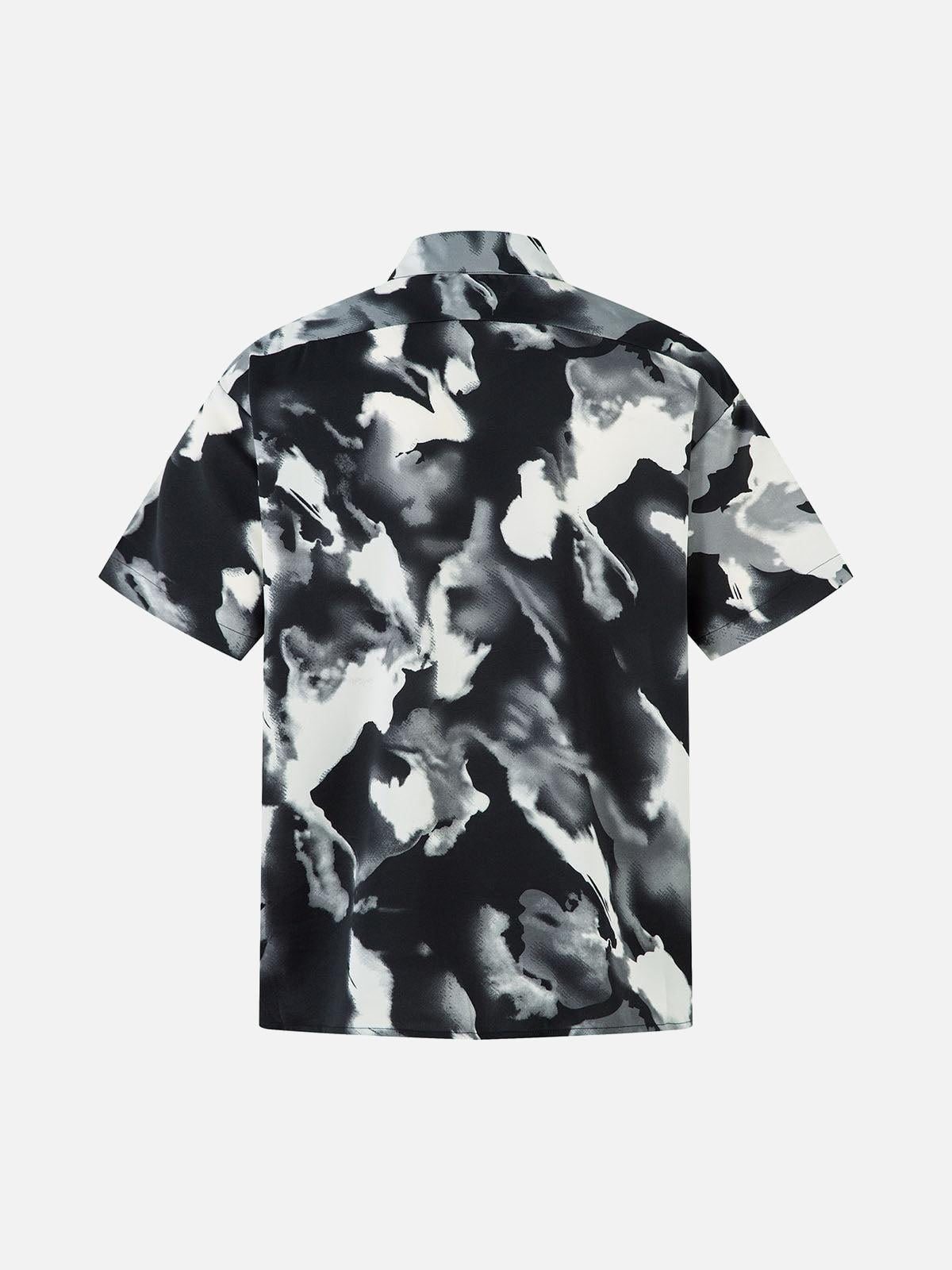 TALISHKO Abstract Tie-Dye Print Shirt