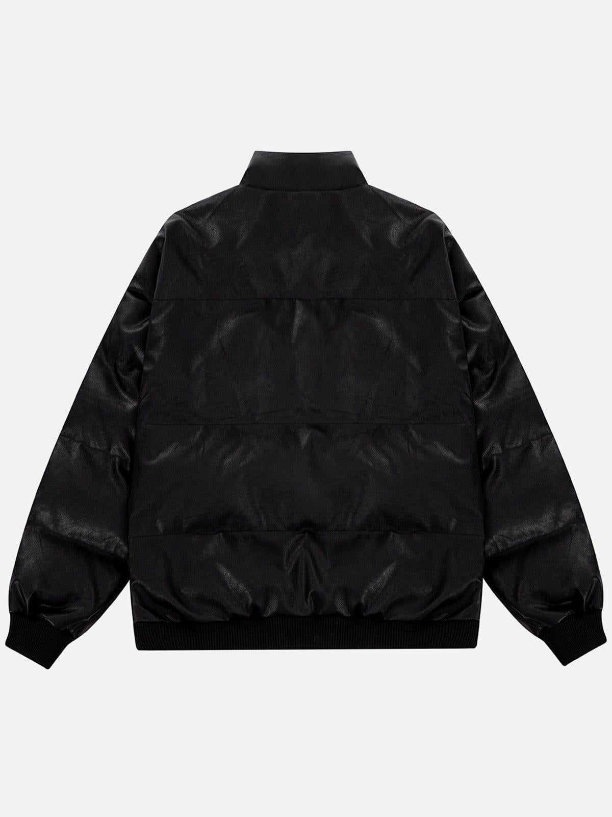 TALISHKO Star PU Winter Coat