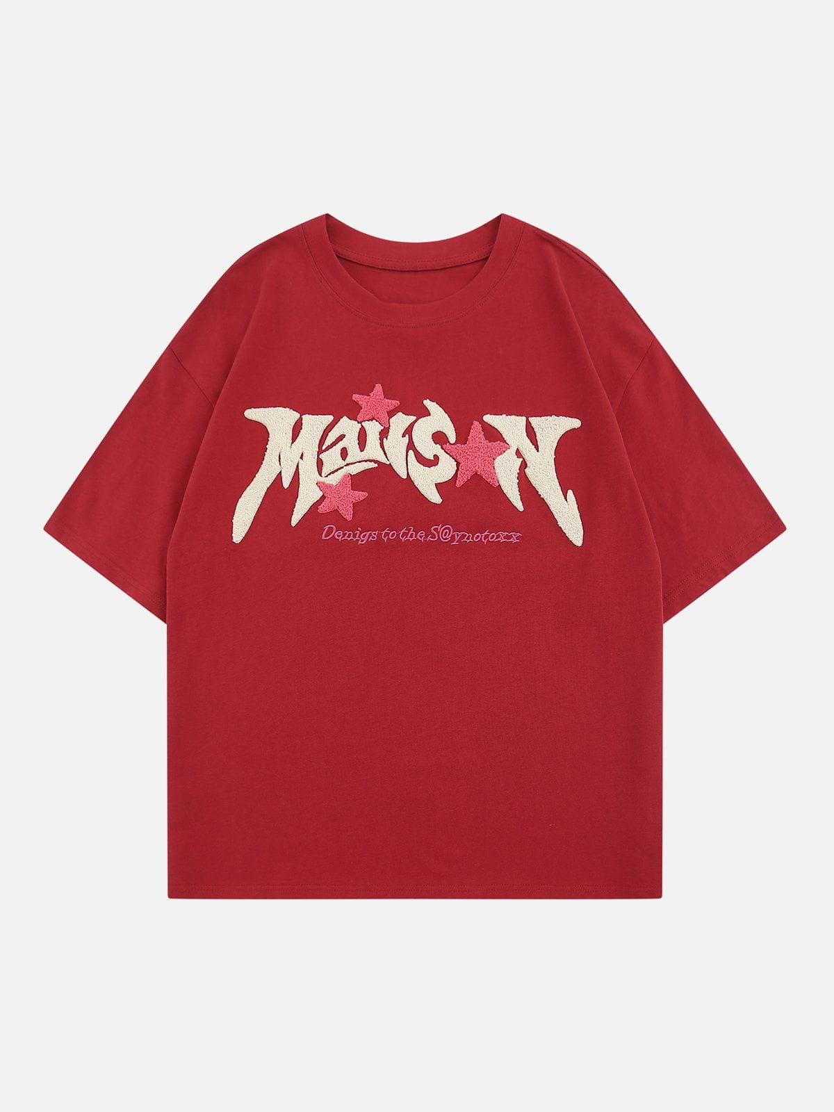TALISHKO Stars Flocked Graphic Tee