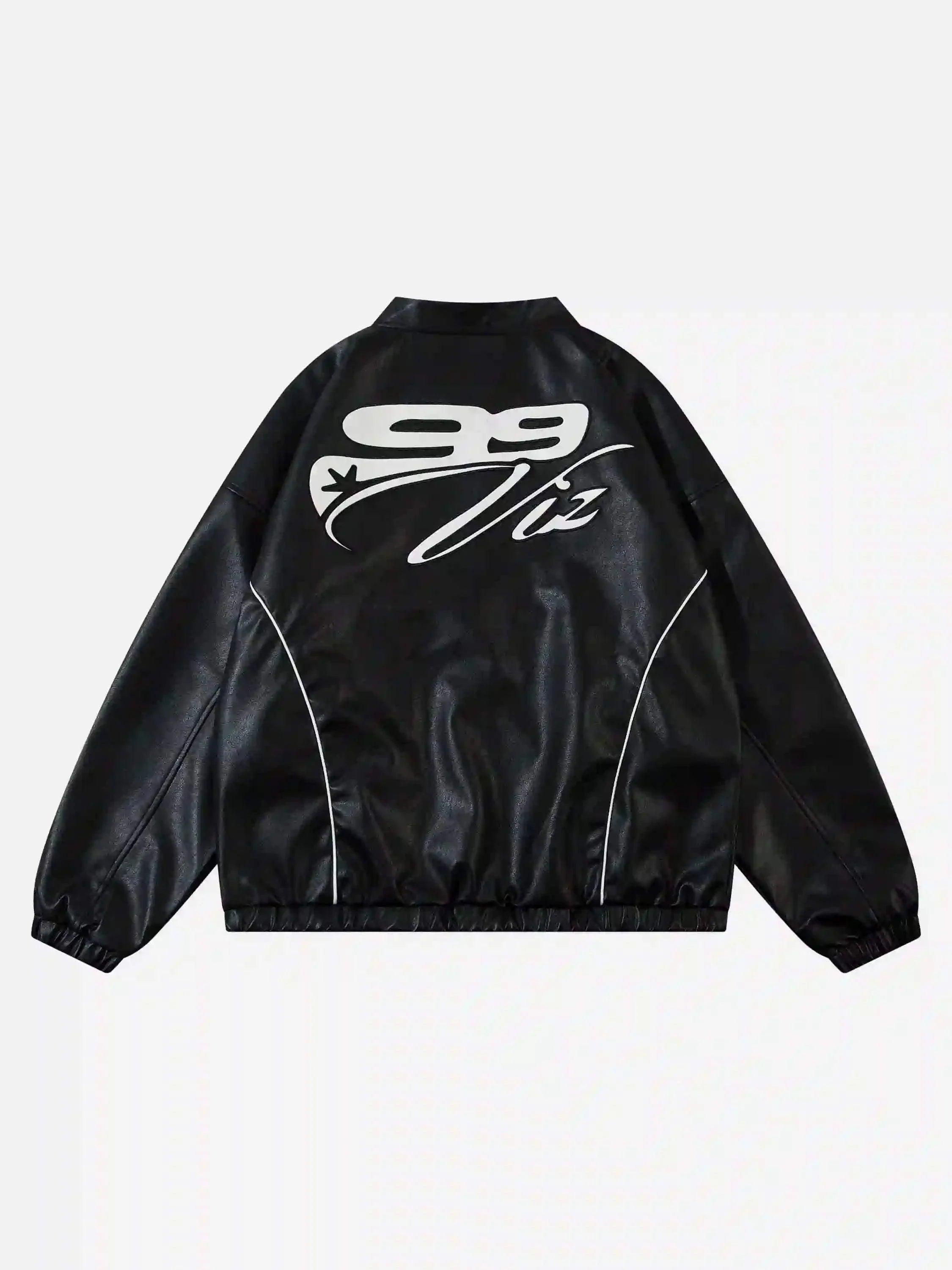 TALISHKO Hip-Hop Street Style Stitching Pu Motorcycle Jacket