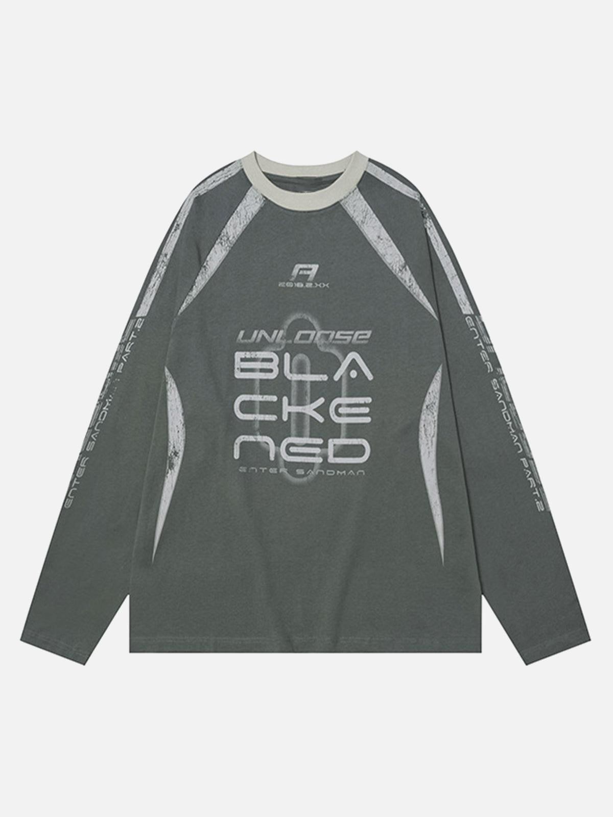 TALISHKO Retro Jersey Oversized Long Sleeves T-Shirt