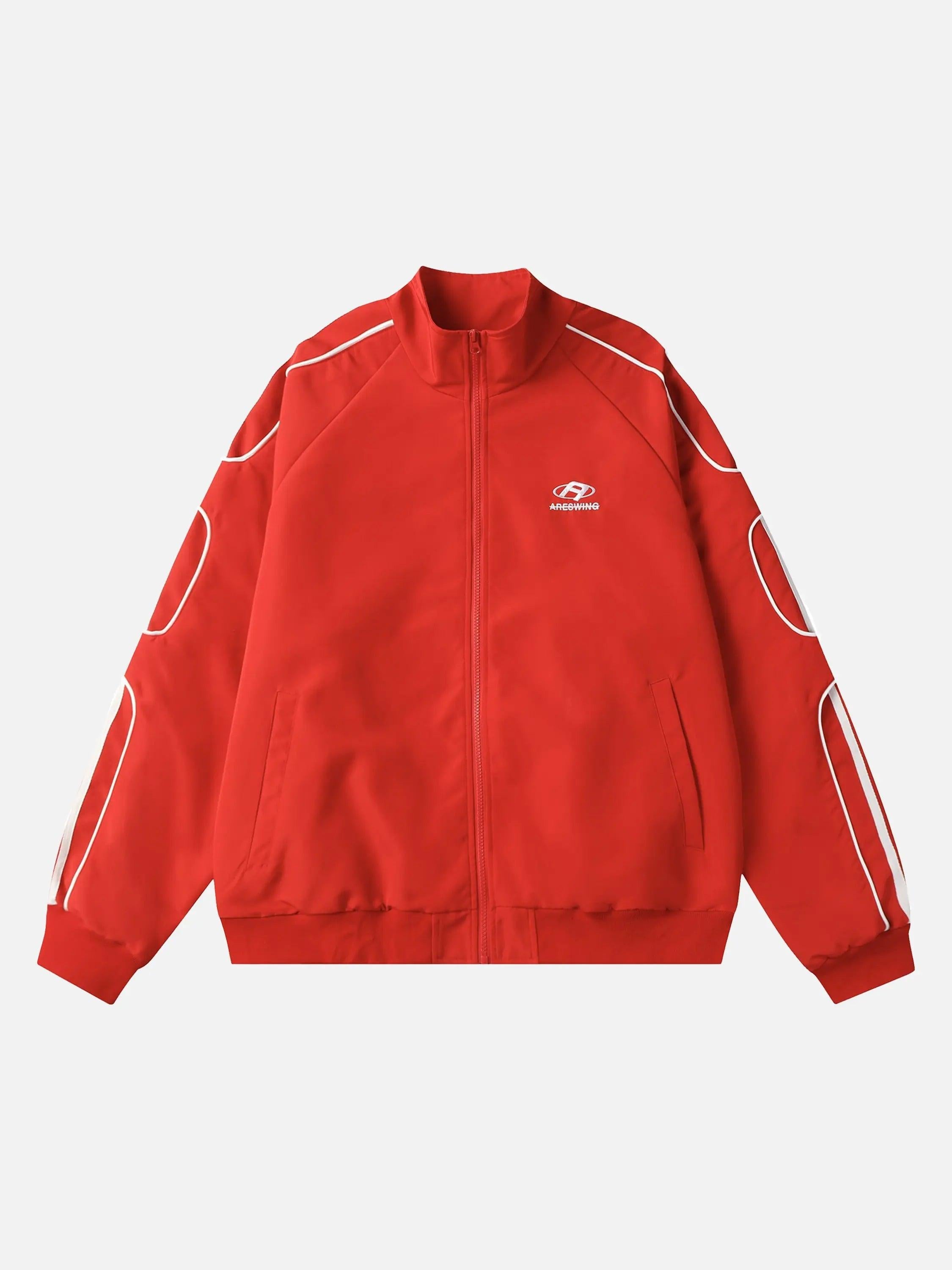 TALISHKO American Retro Patchwork Sports Jacket