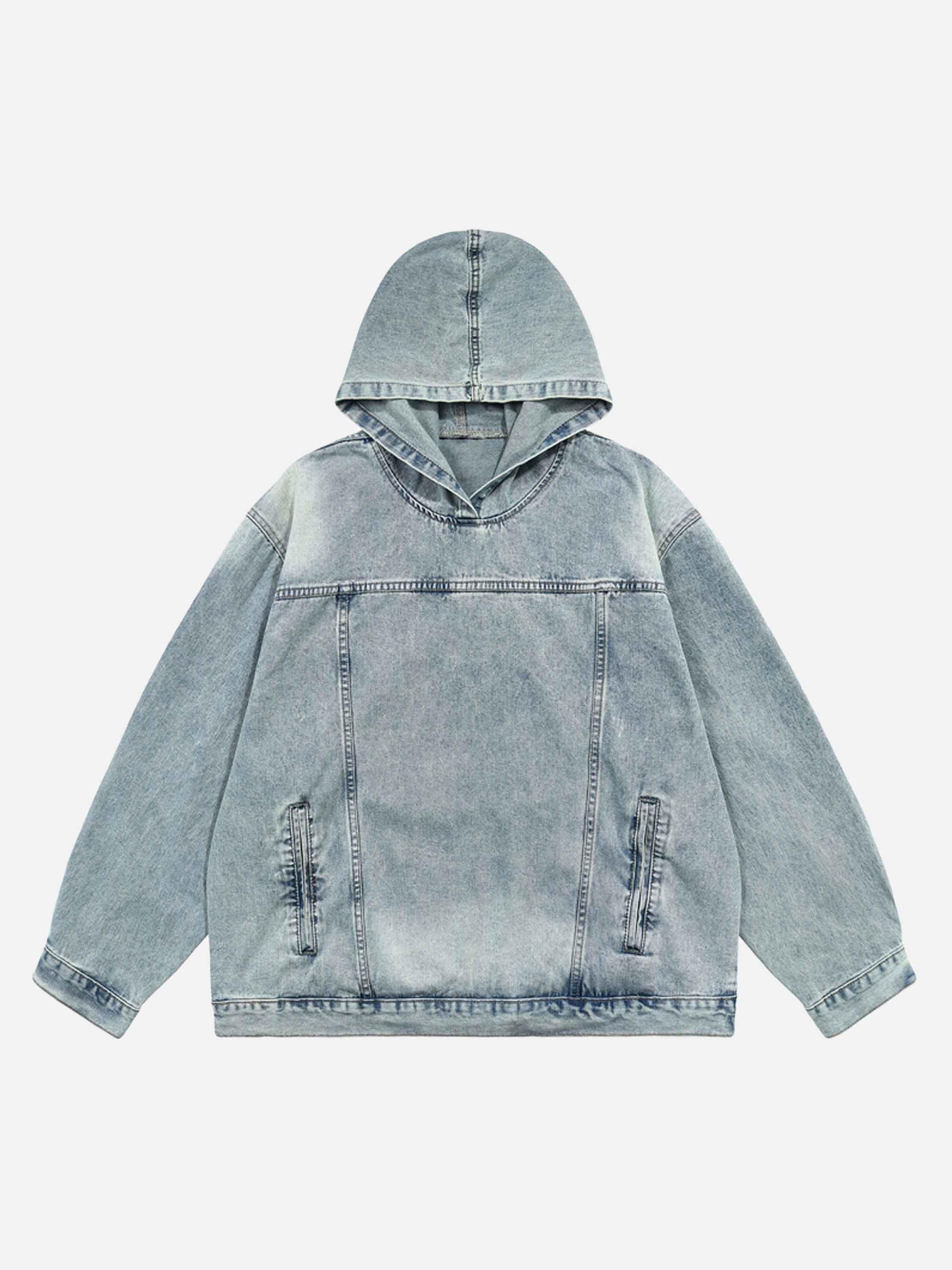 TALISHKO High Street Washed Denim Hoodie