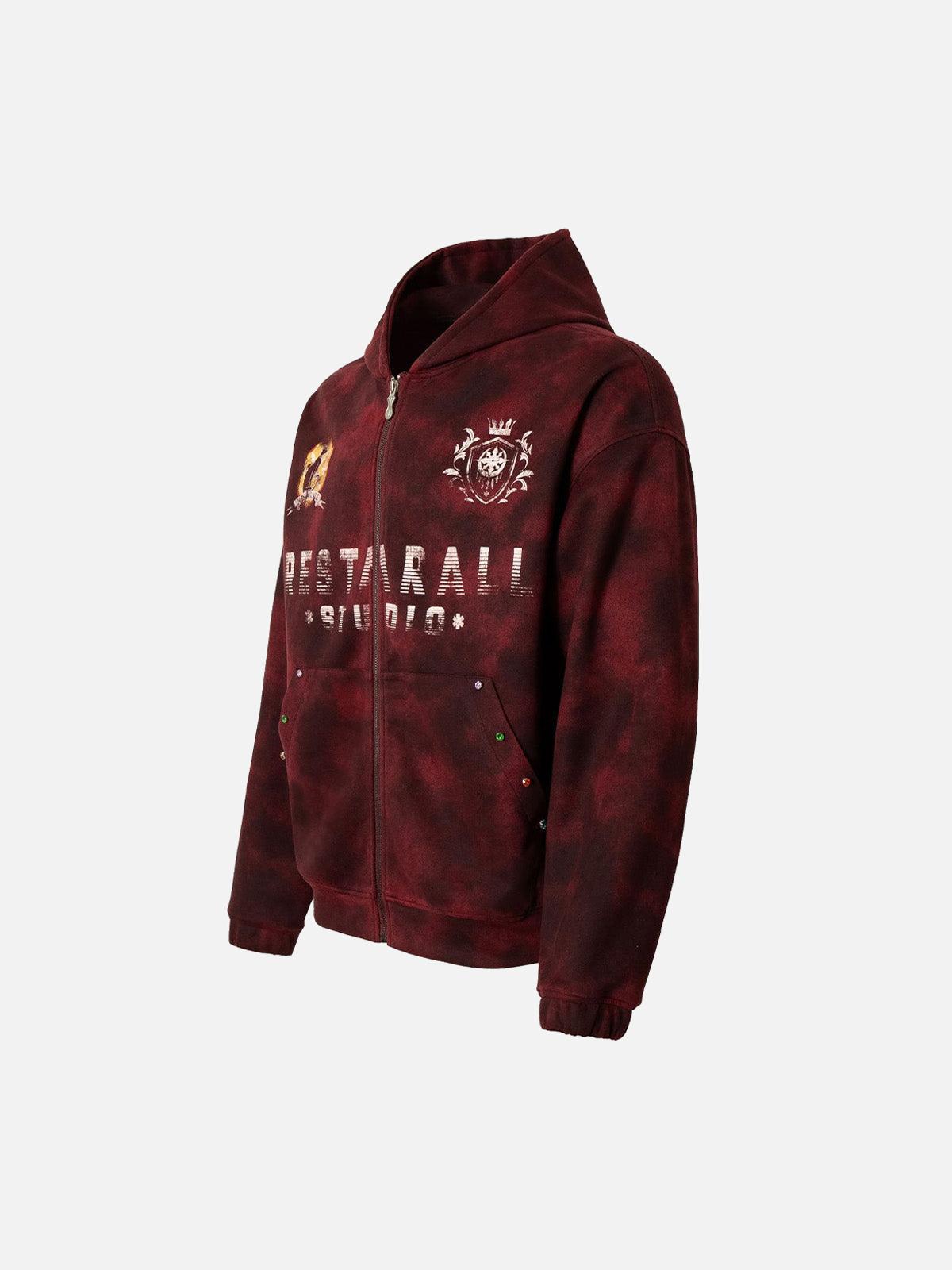 TALISHKO Wasteland Tie-Dye Zipper Jacket