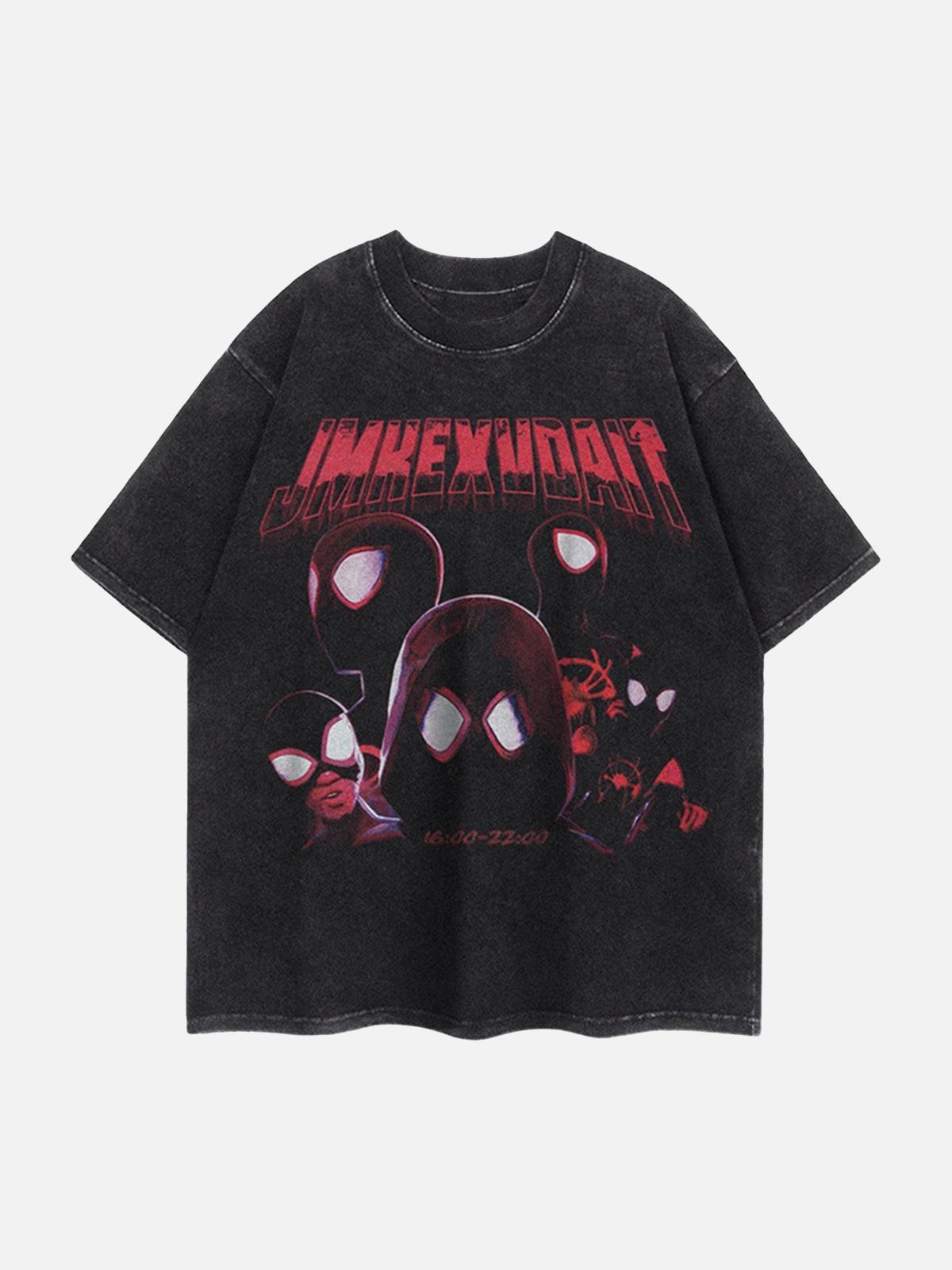 TALISHKO American Retro Fun Printed Street Rap T-Shirt