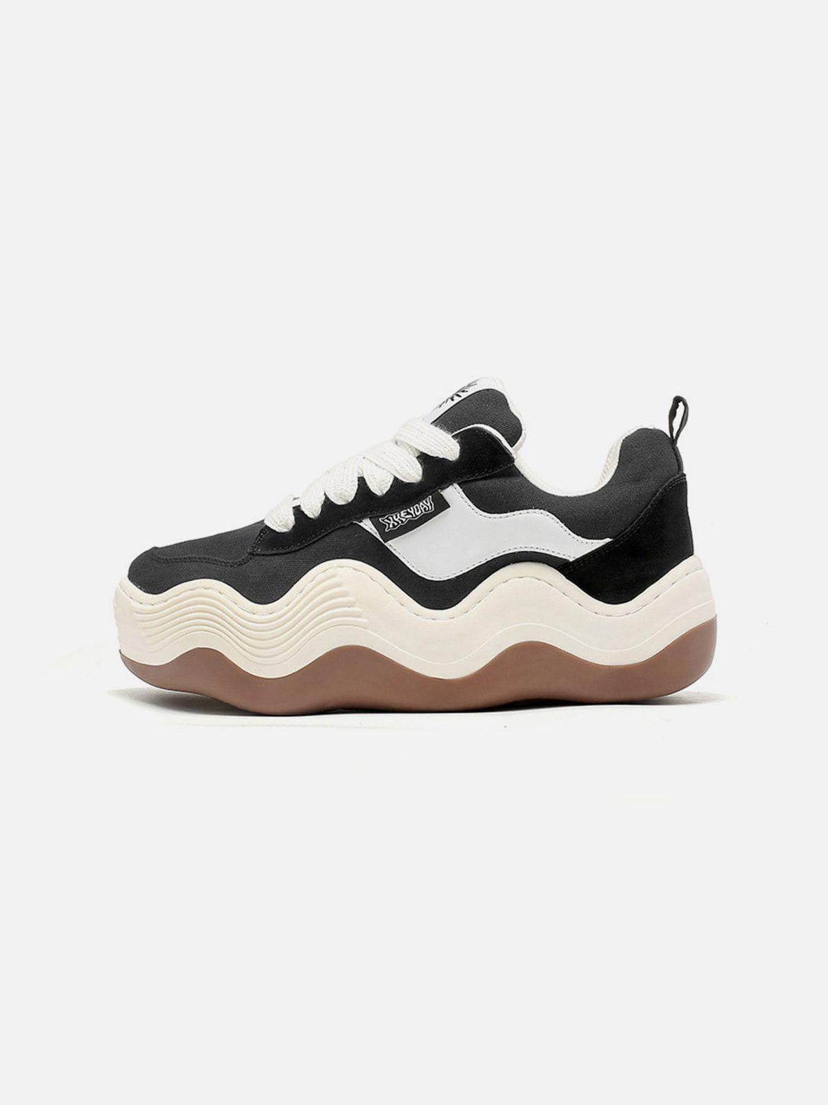 TALISHKO Patchwork Thick Sole Dissolving Shoes