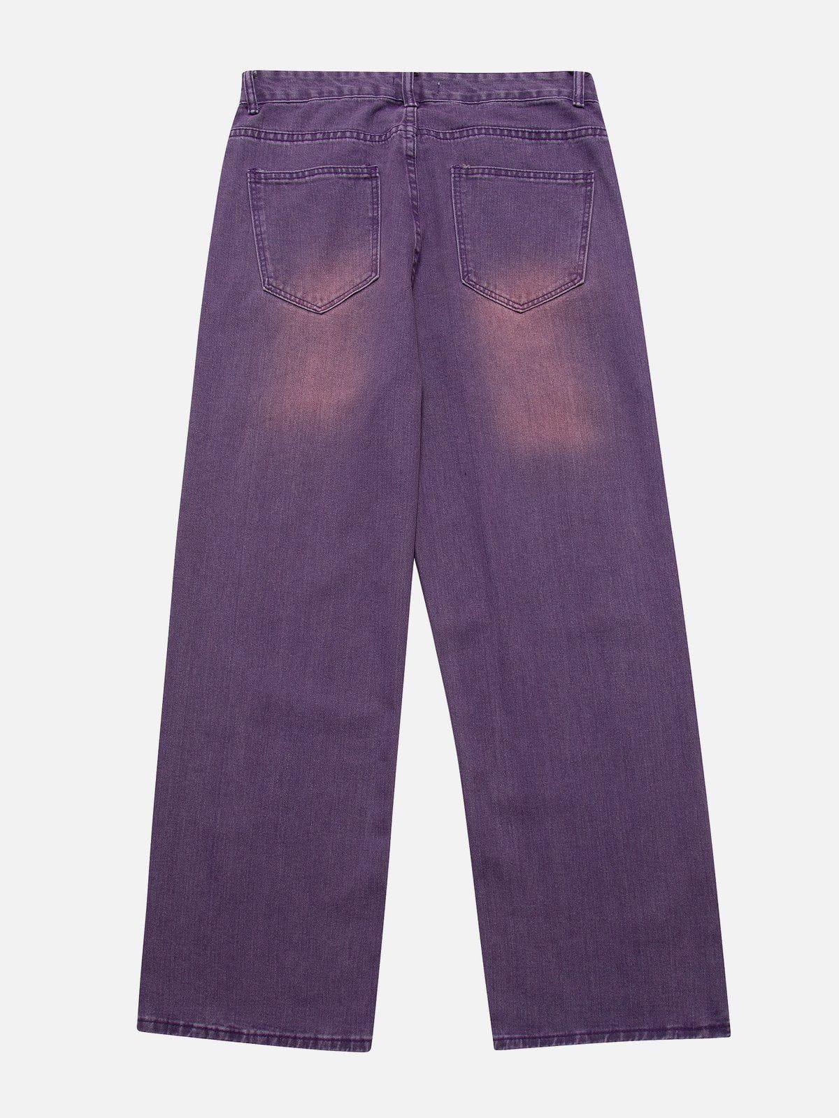 TALISHKO Vintage Distressed Large Pocket Jeans