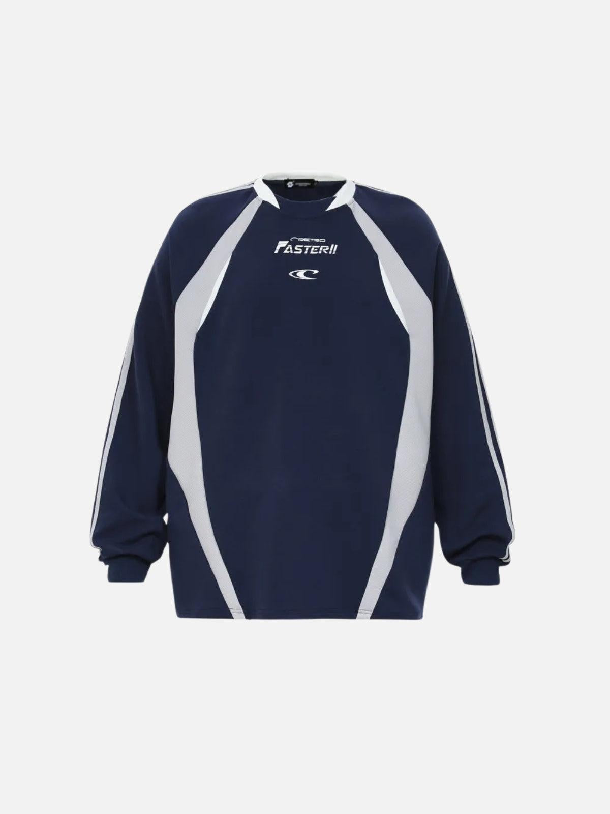TALISHKO Faster Letter Print Sweatshirt