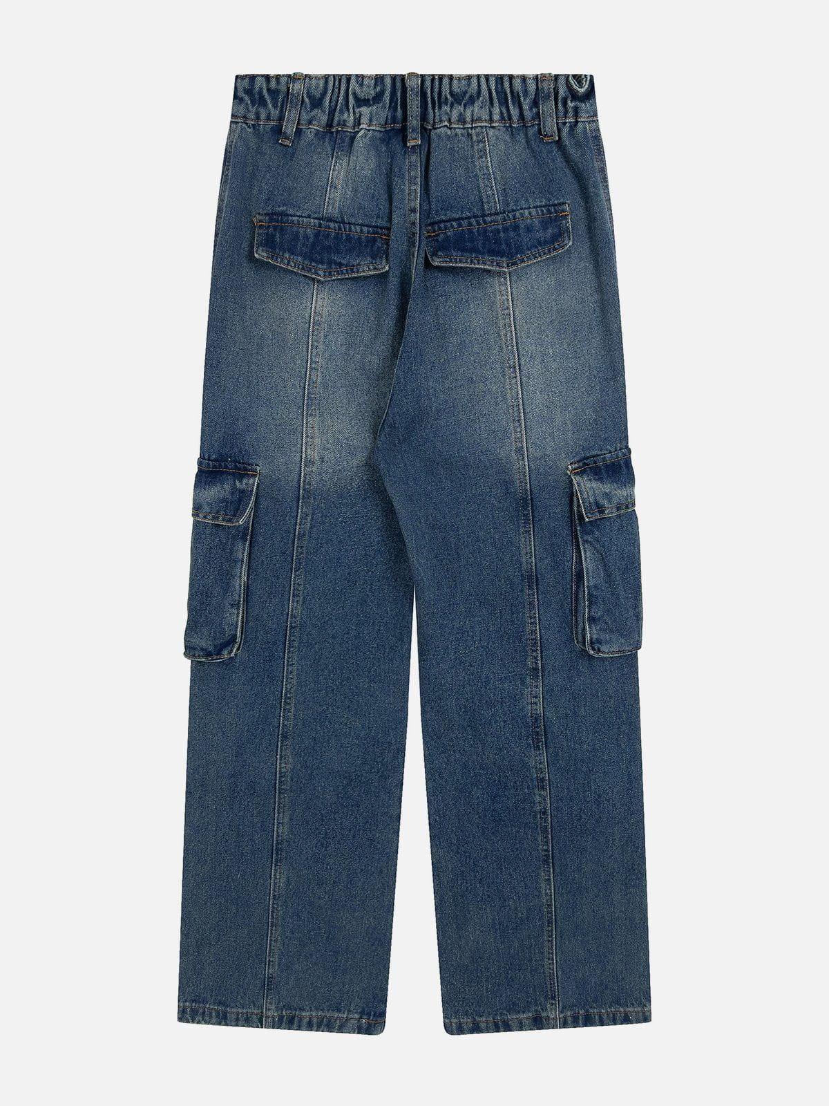 TALISHKO Pleats Multi-Pocket Jeans