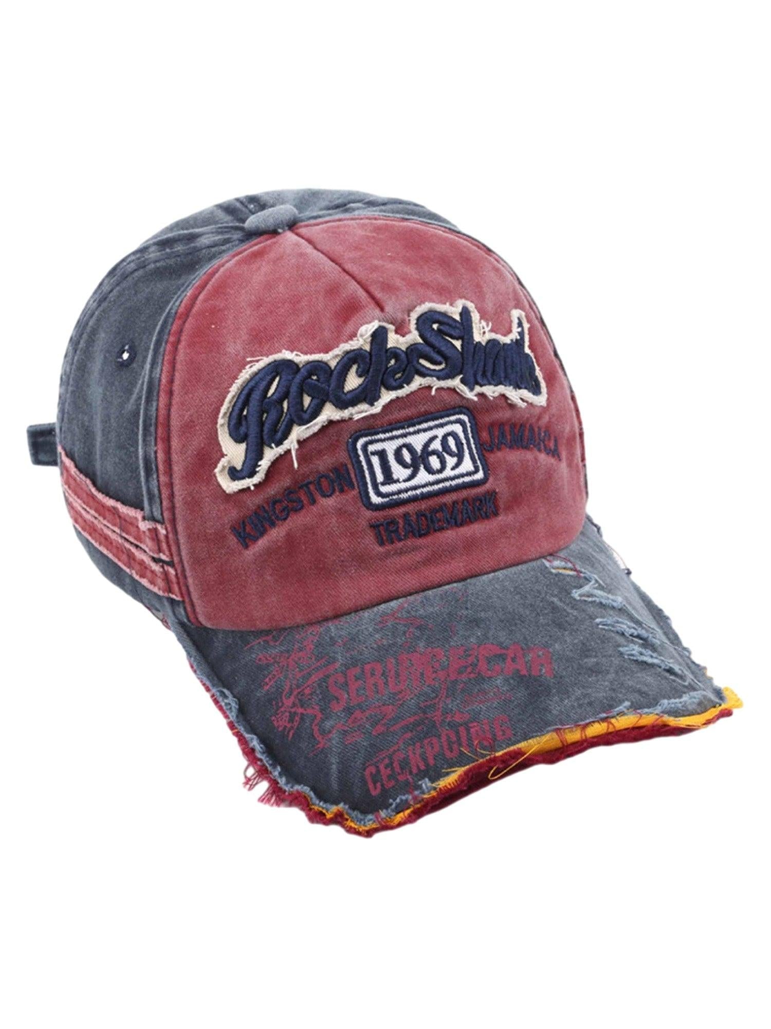 TALISHKO Retro Letter Denim Cap