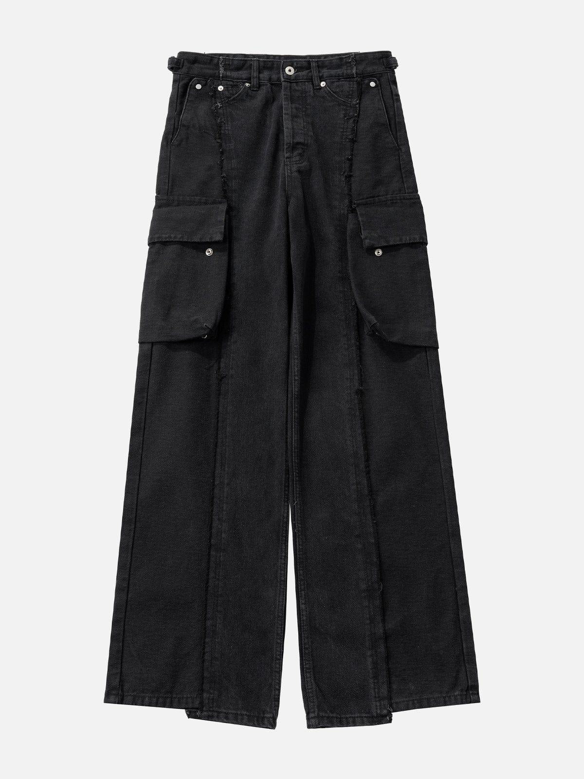TALISHKO Fringe Multiple Pockets Jeans