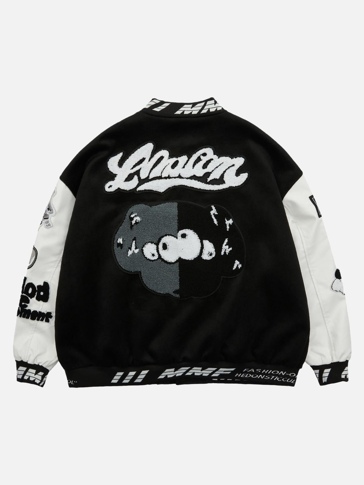 TALISHKO Pink Terry Patch Embroidered Hip Hop Baseball Jersey