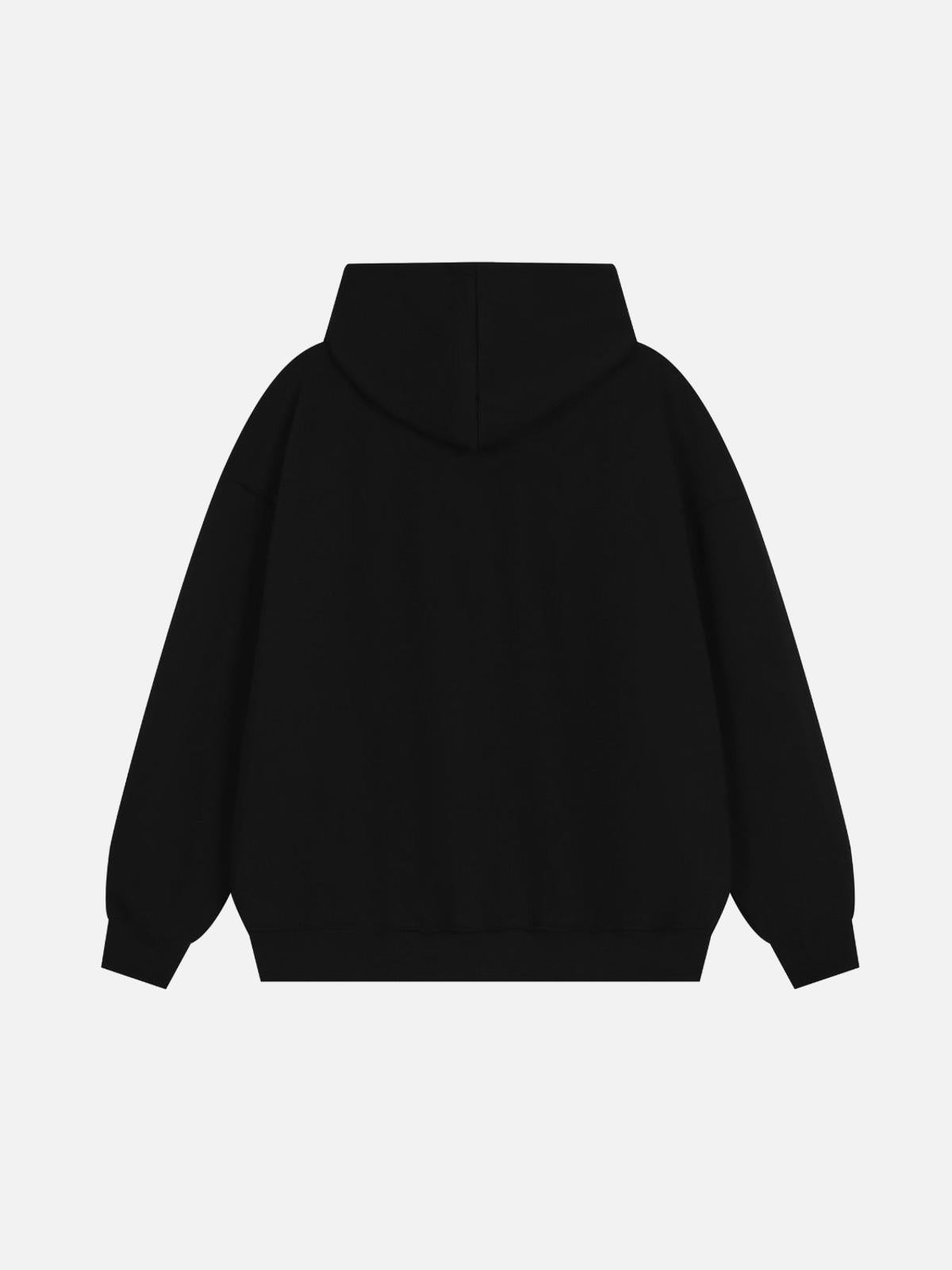 TALISHKO Lazy Style Letter Embroidery Hoodie