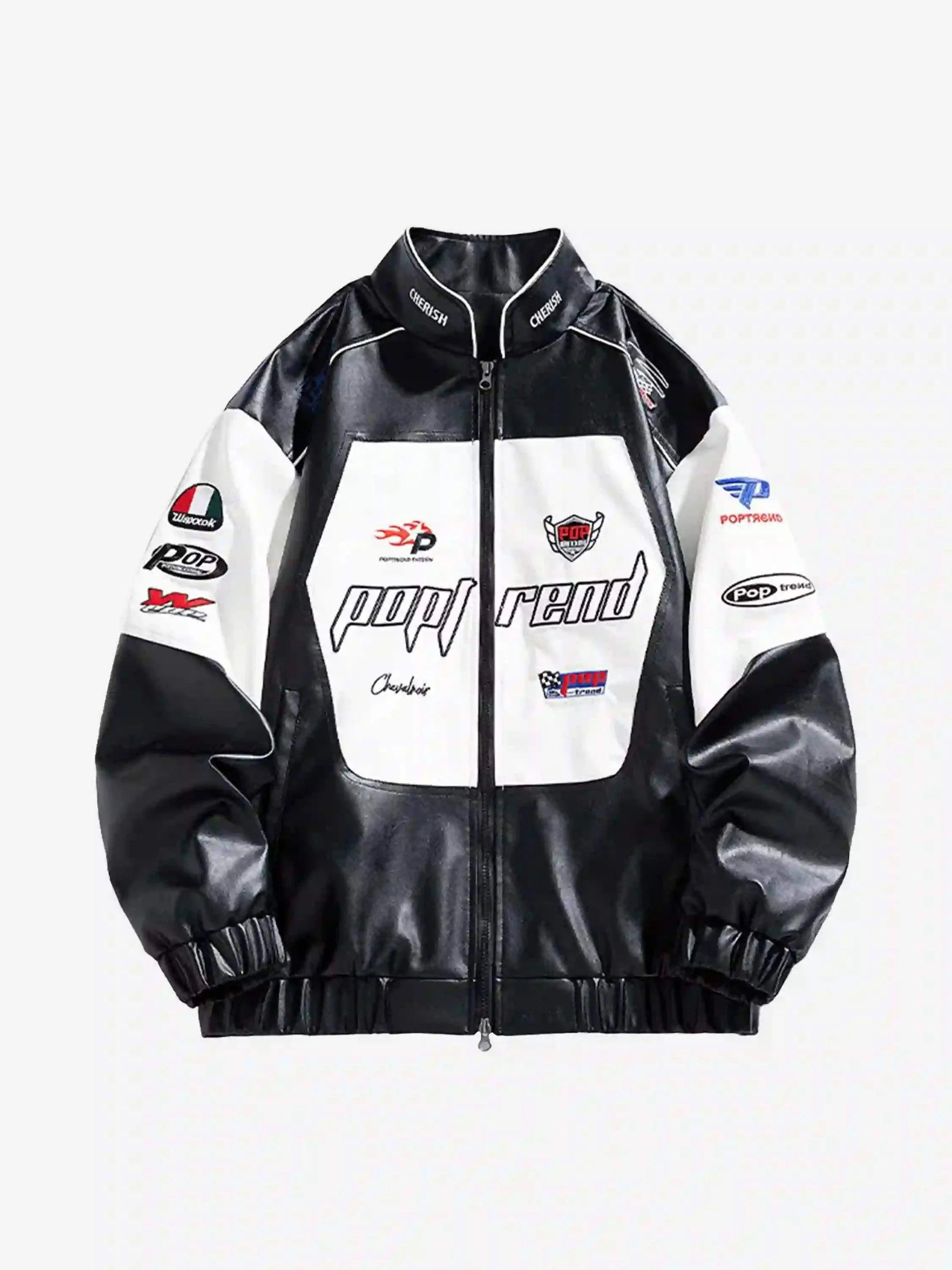 TALISHKO High Street Splicing Racing Baseball Jacket