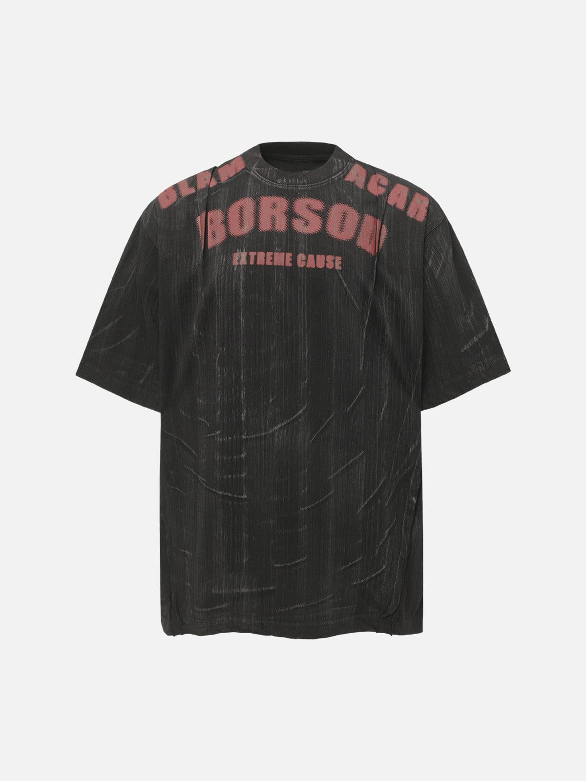 TALISHKO Wasteland Dirty Dye Oversized Graphic T-Shirt