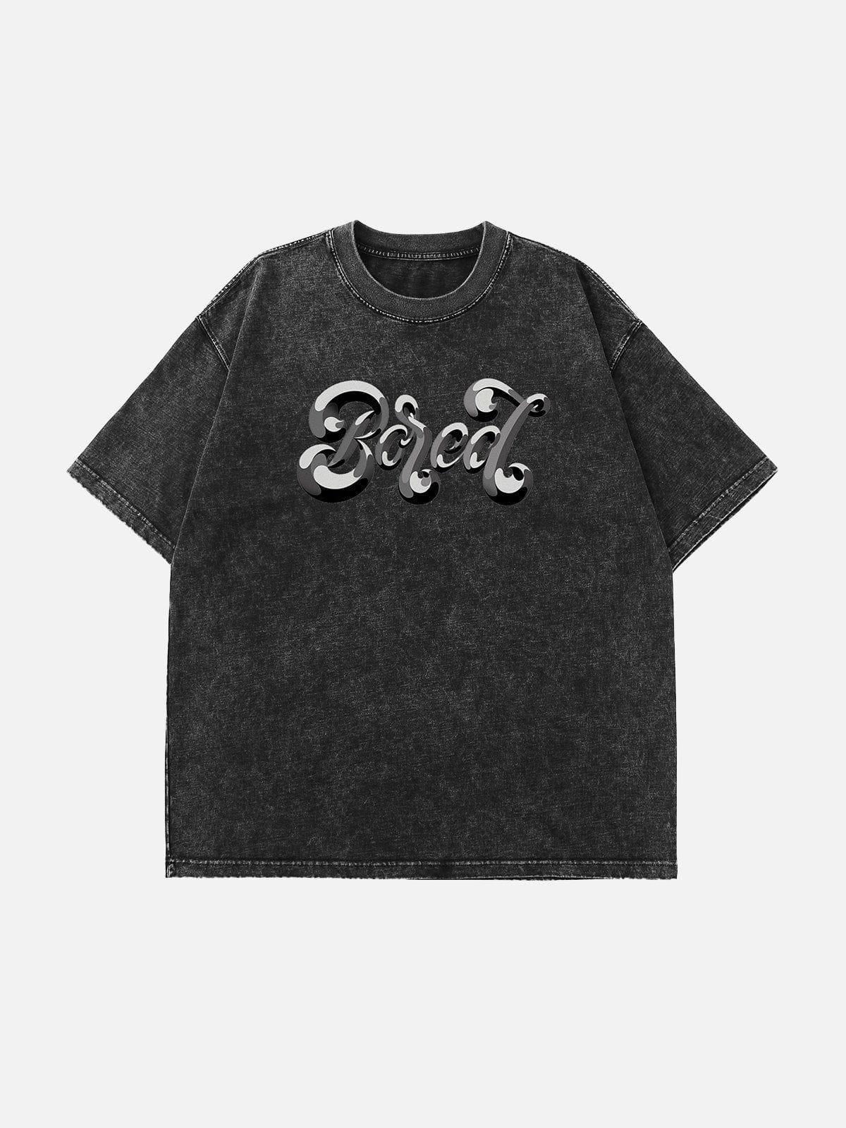 TALISHKO Washed Alphabet Print Tee