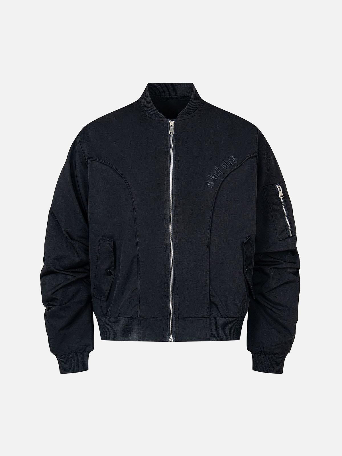 TALISHKO Retro Deconstructed Bomber Jacket