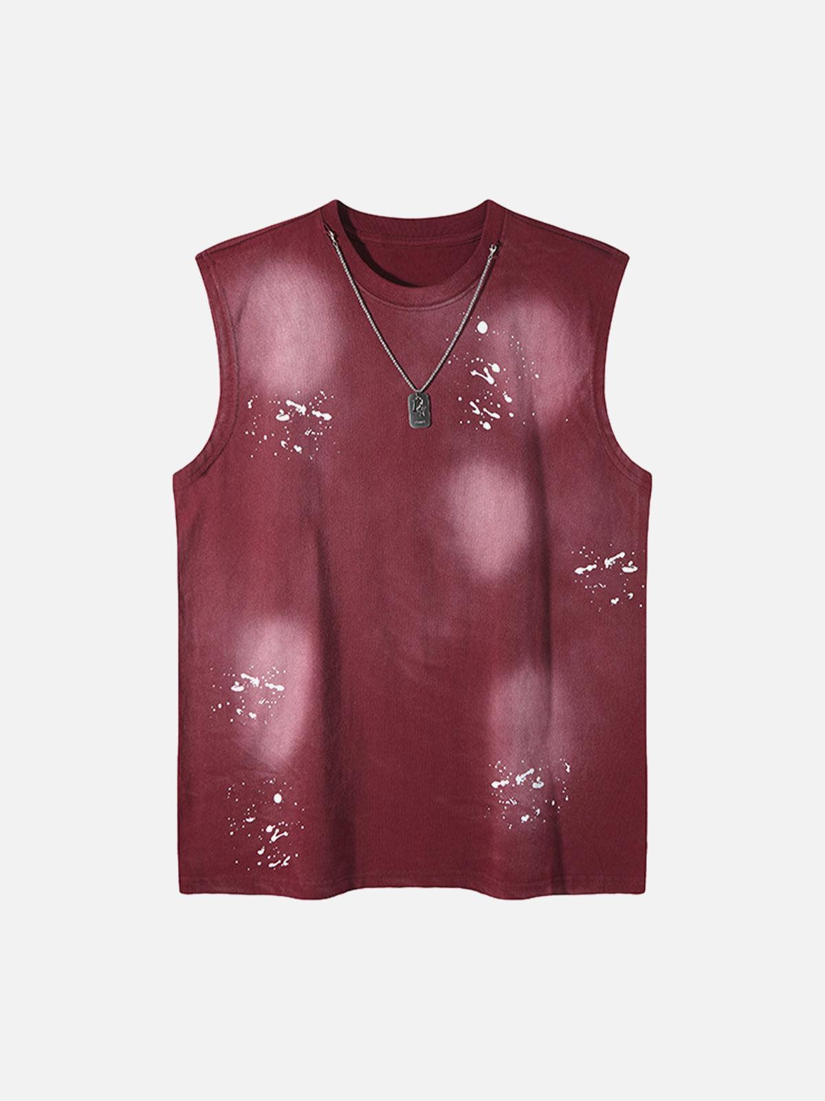 TALISHKO Splatter Paint Necklace Vest