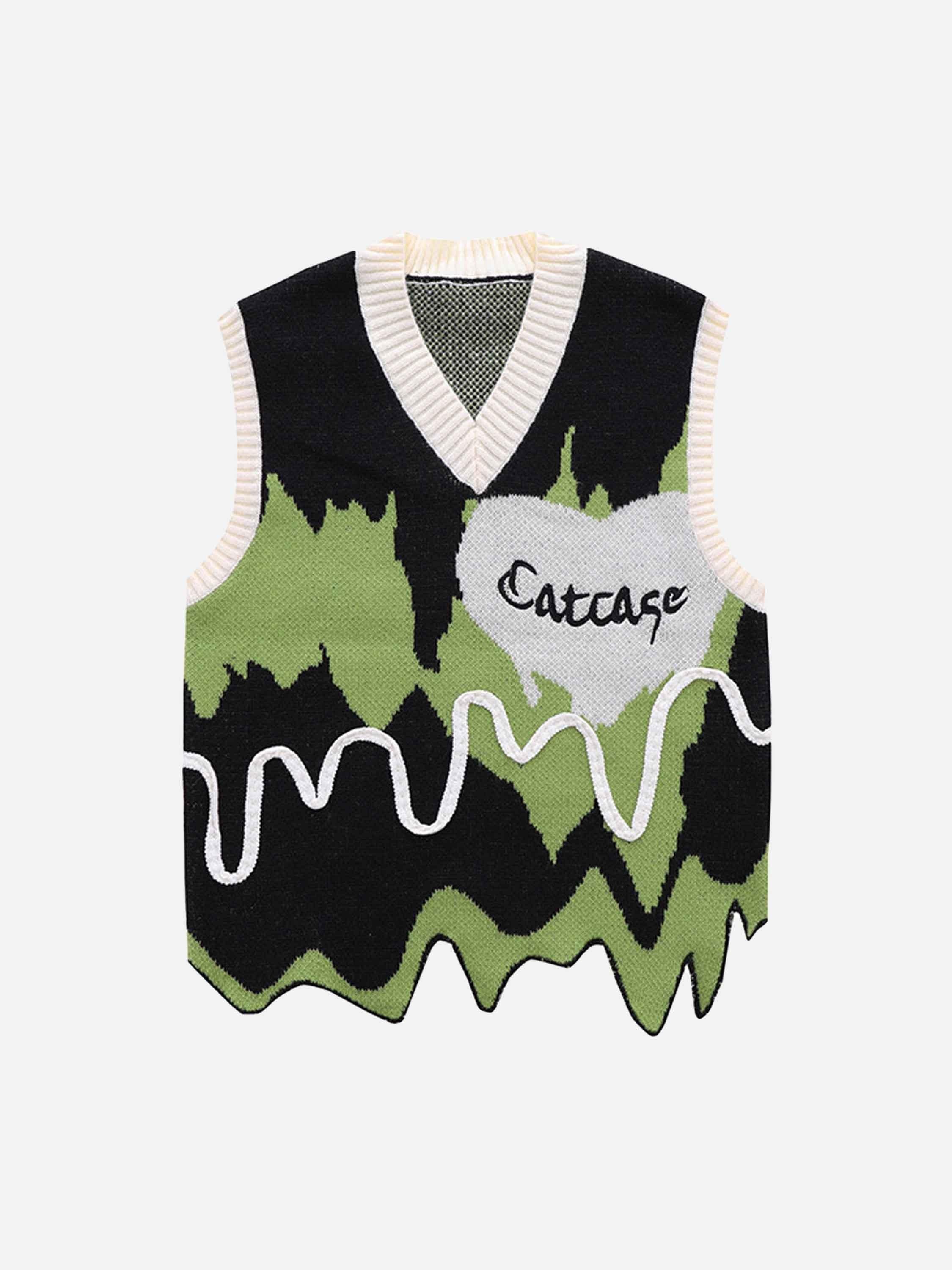 TALISHKO American Style Graffiti Love Sweater Vest