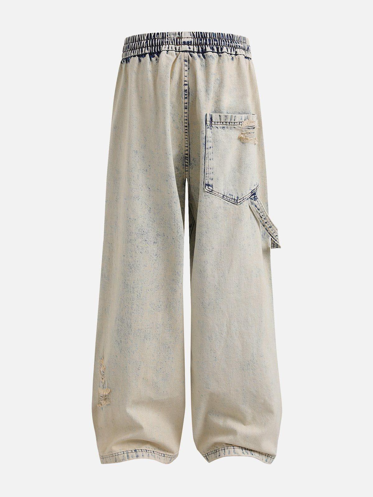 TALISHKO Yellow Mud Washed Loose Jeans