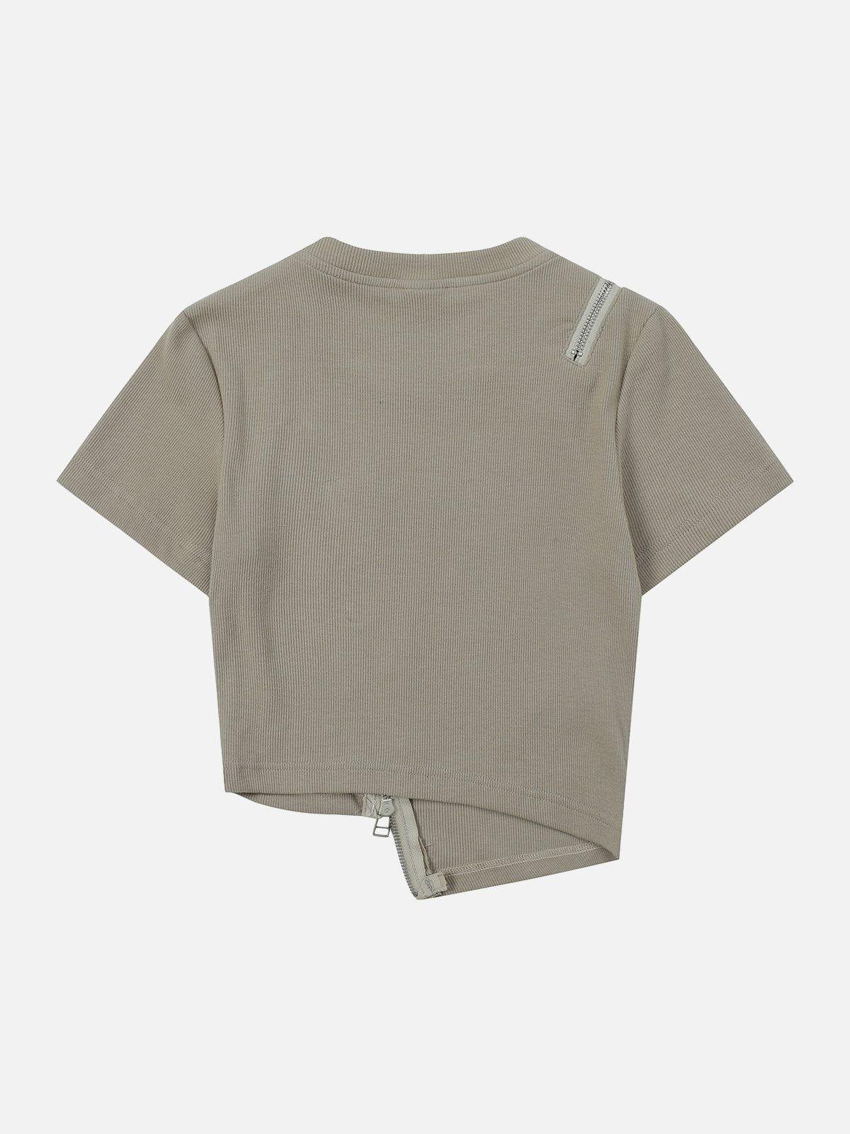 TALISHKO Letter Printing Zip Tee