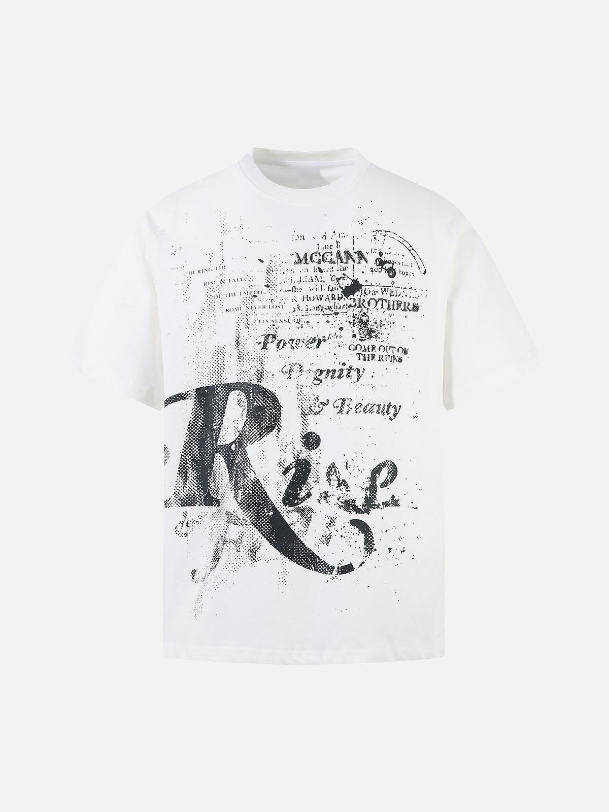TALISHKO Phantom Letter Print T-Shirt