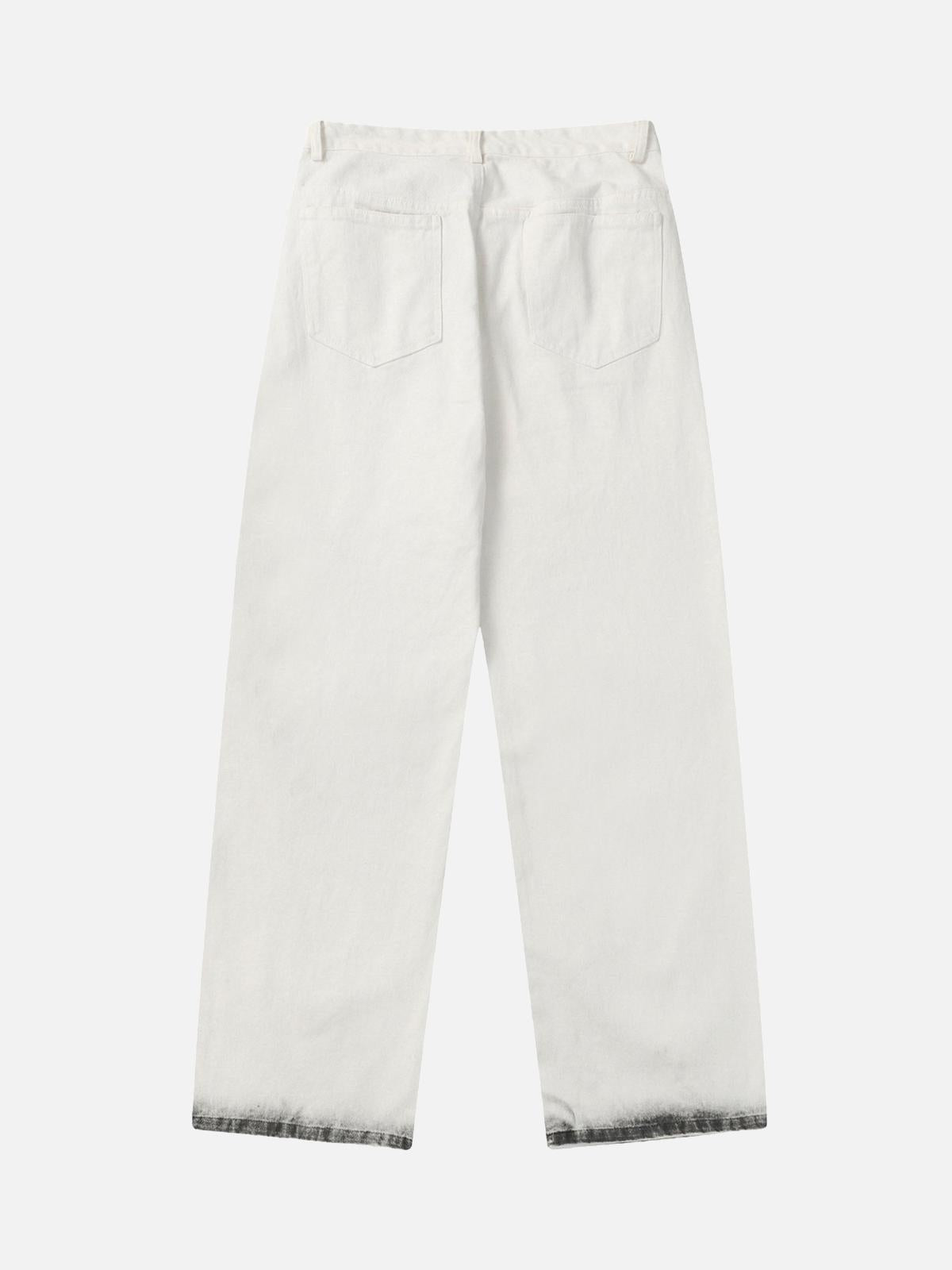 TALISHKO Black Stains Washed Jeans
