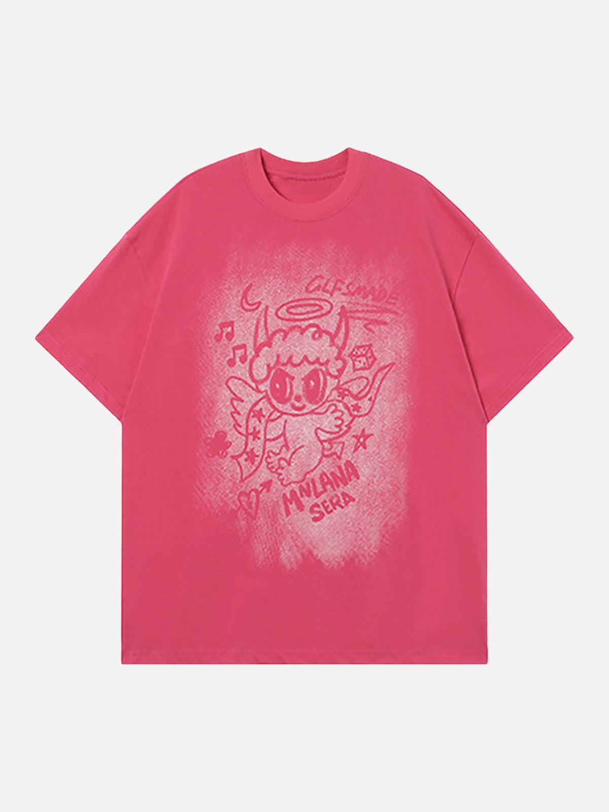 TALISHKO Oversized Angel Graphic T-Shirt