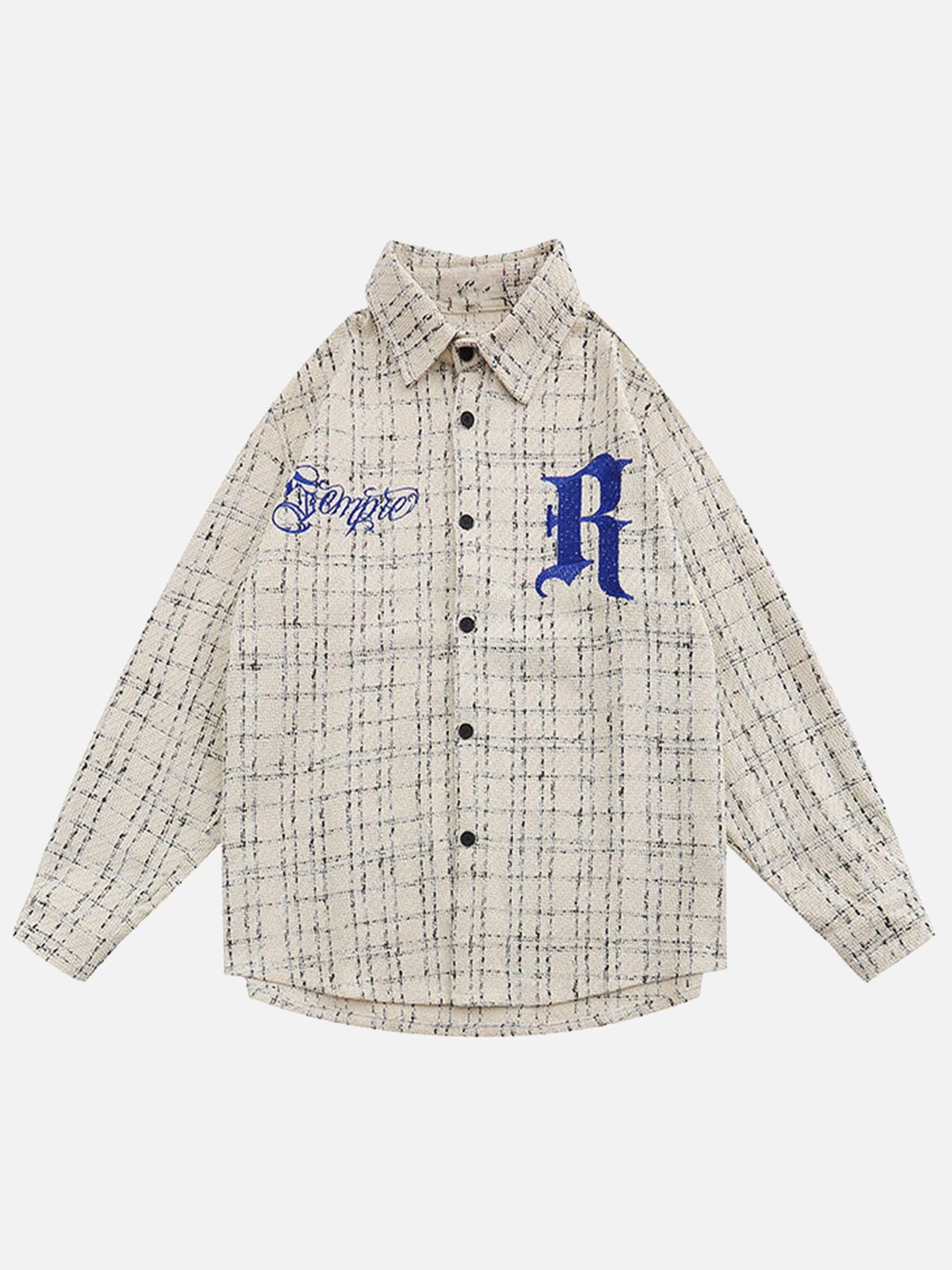 TALISHKO Embroidered Plaid Shirt