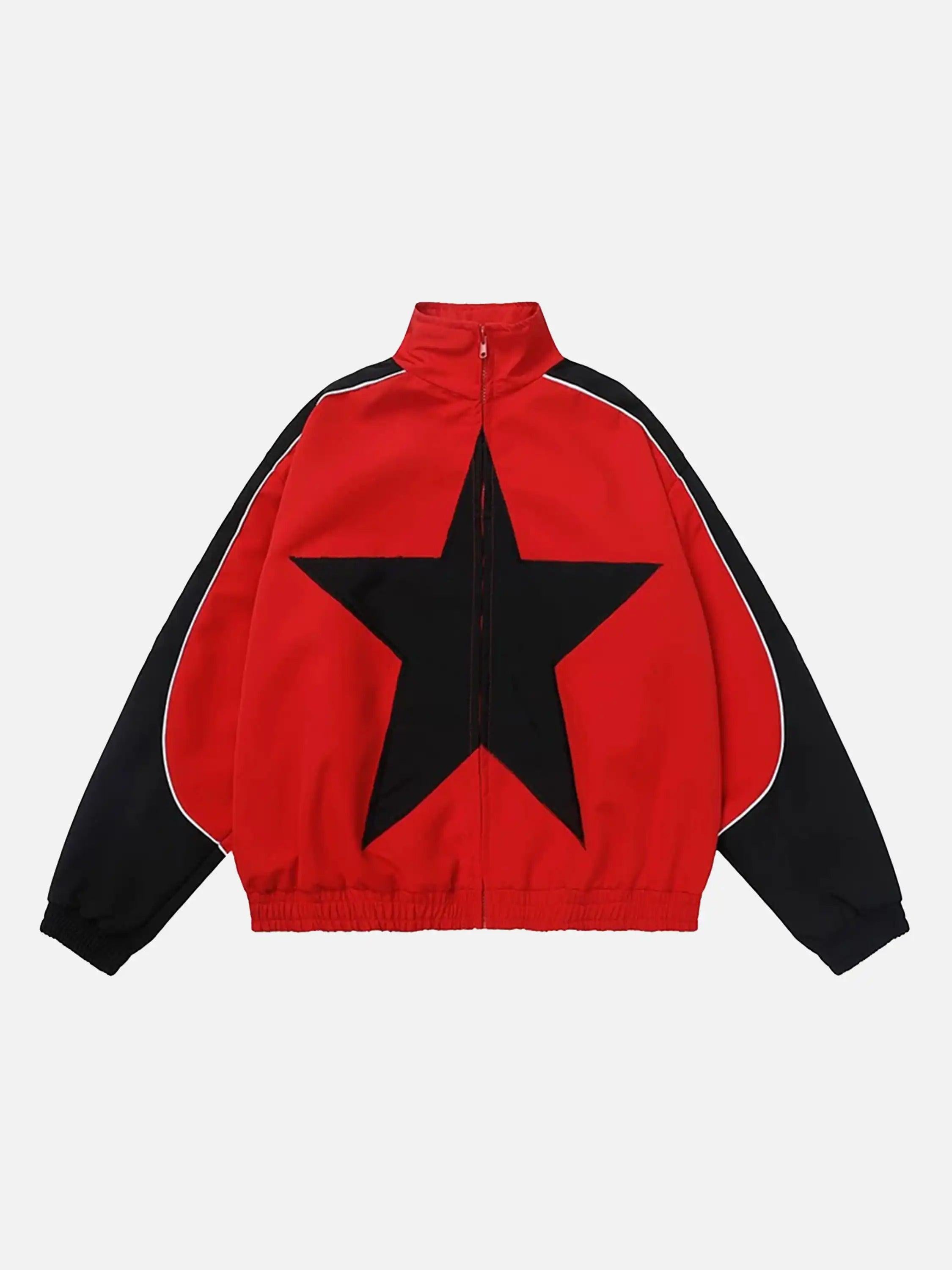 TALISHKO American Style Patchwork Five-Pointed Star Jacket