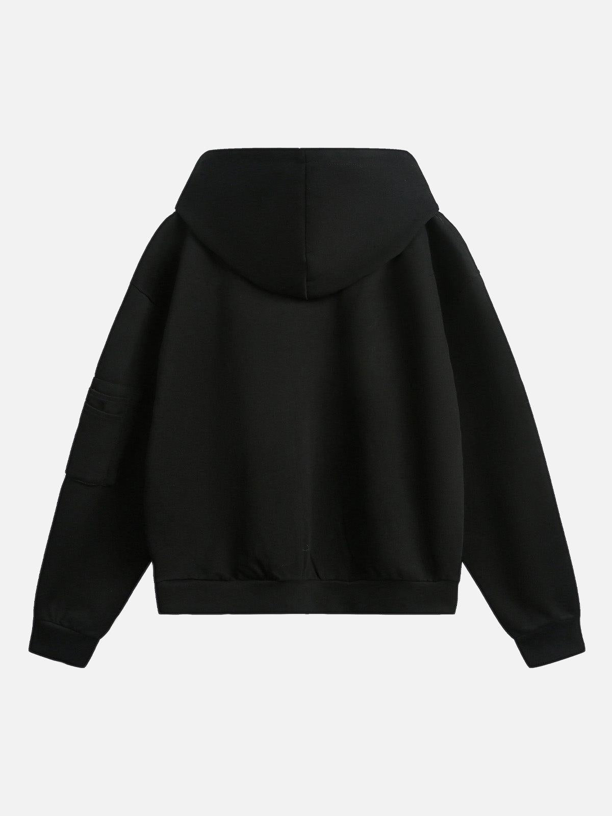 TALISHKO Dark Horse Print Cardigan Zip Up Hoodie