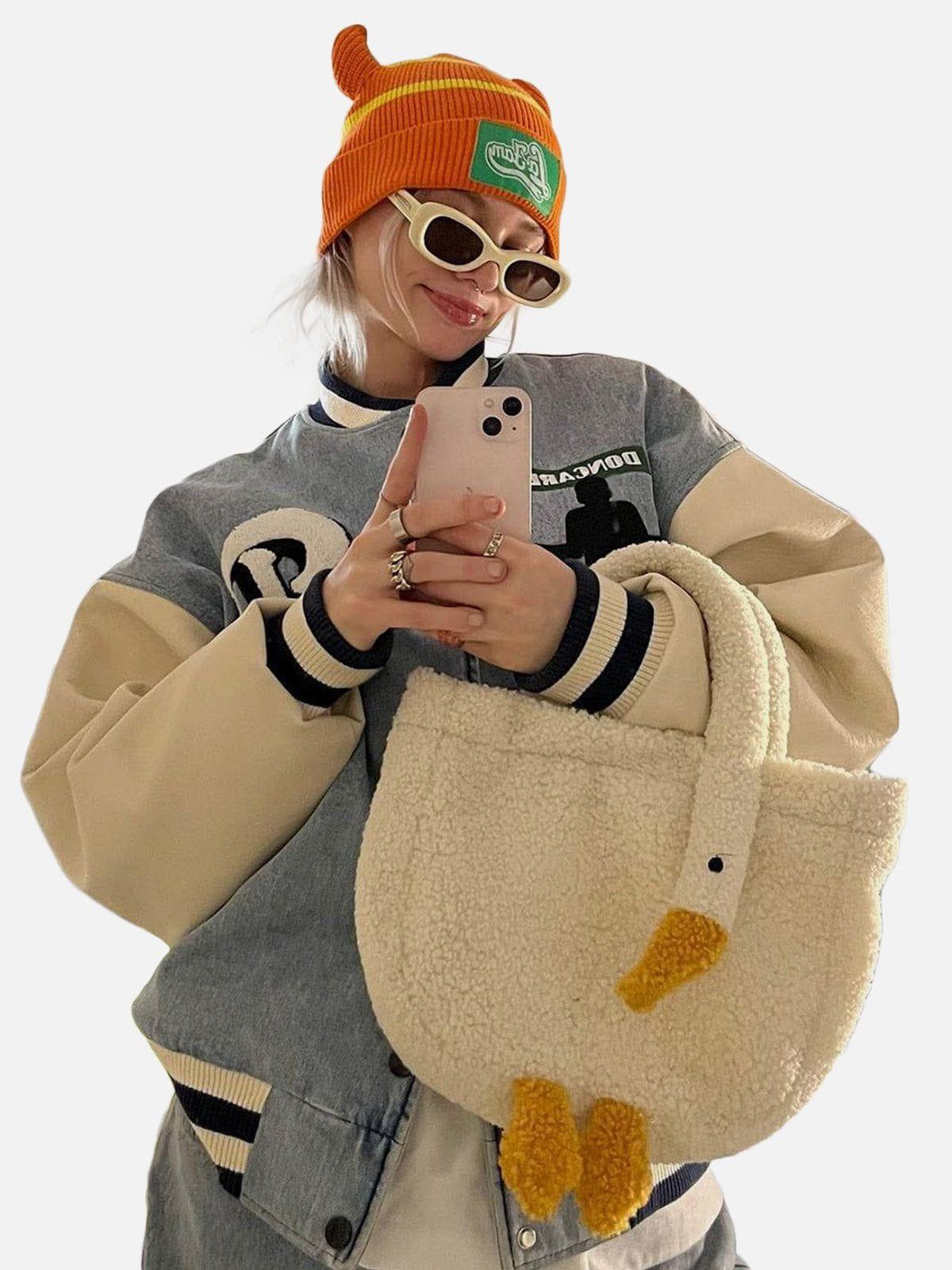 TALISHKO Cute Goose Sherpa Bag