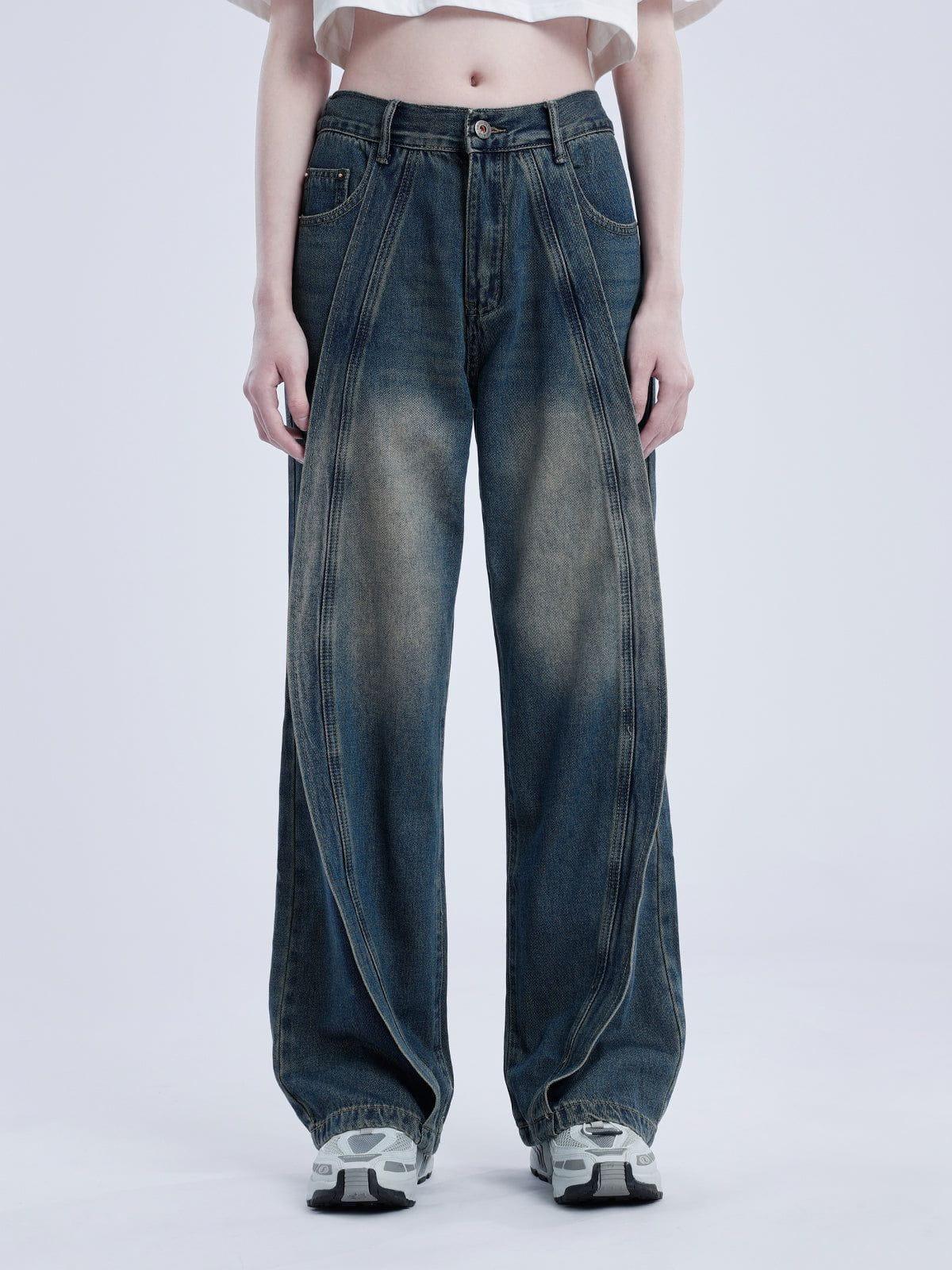 TALISHKO Arc Patchwork Jeans