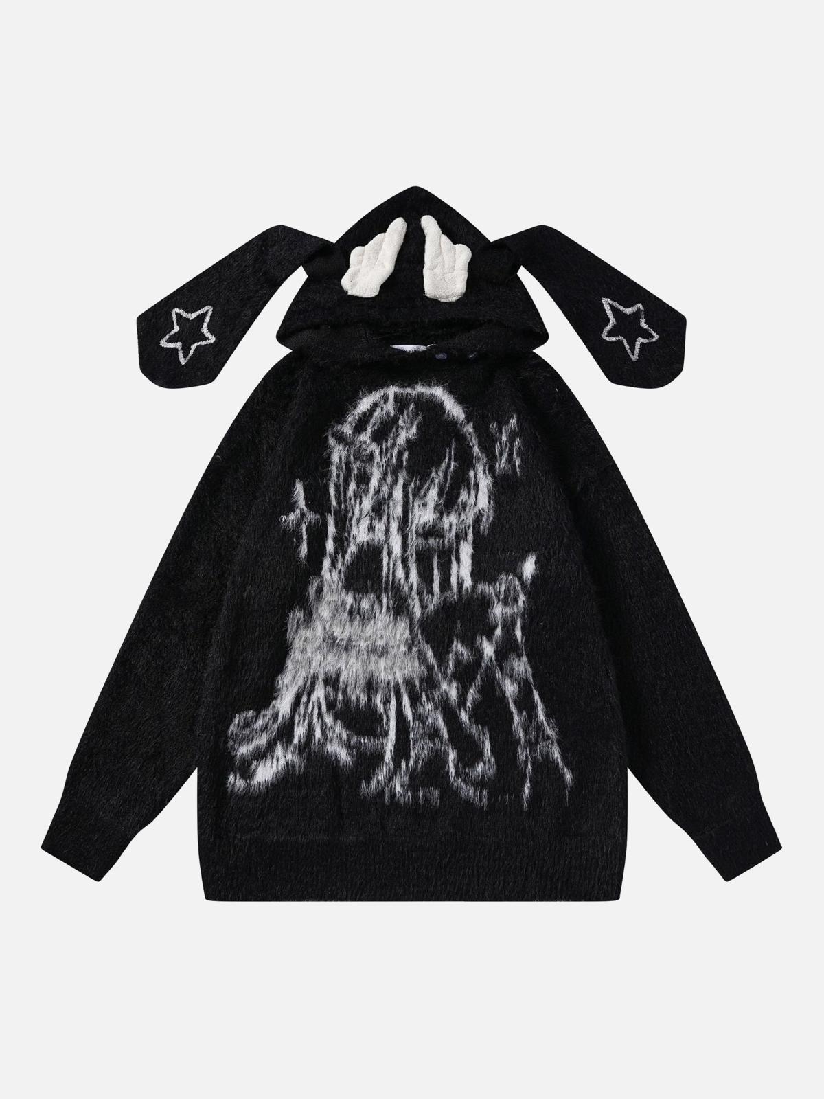 TALISHKO Anime Seahorse Fur Hoodie