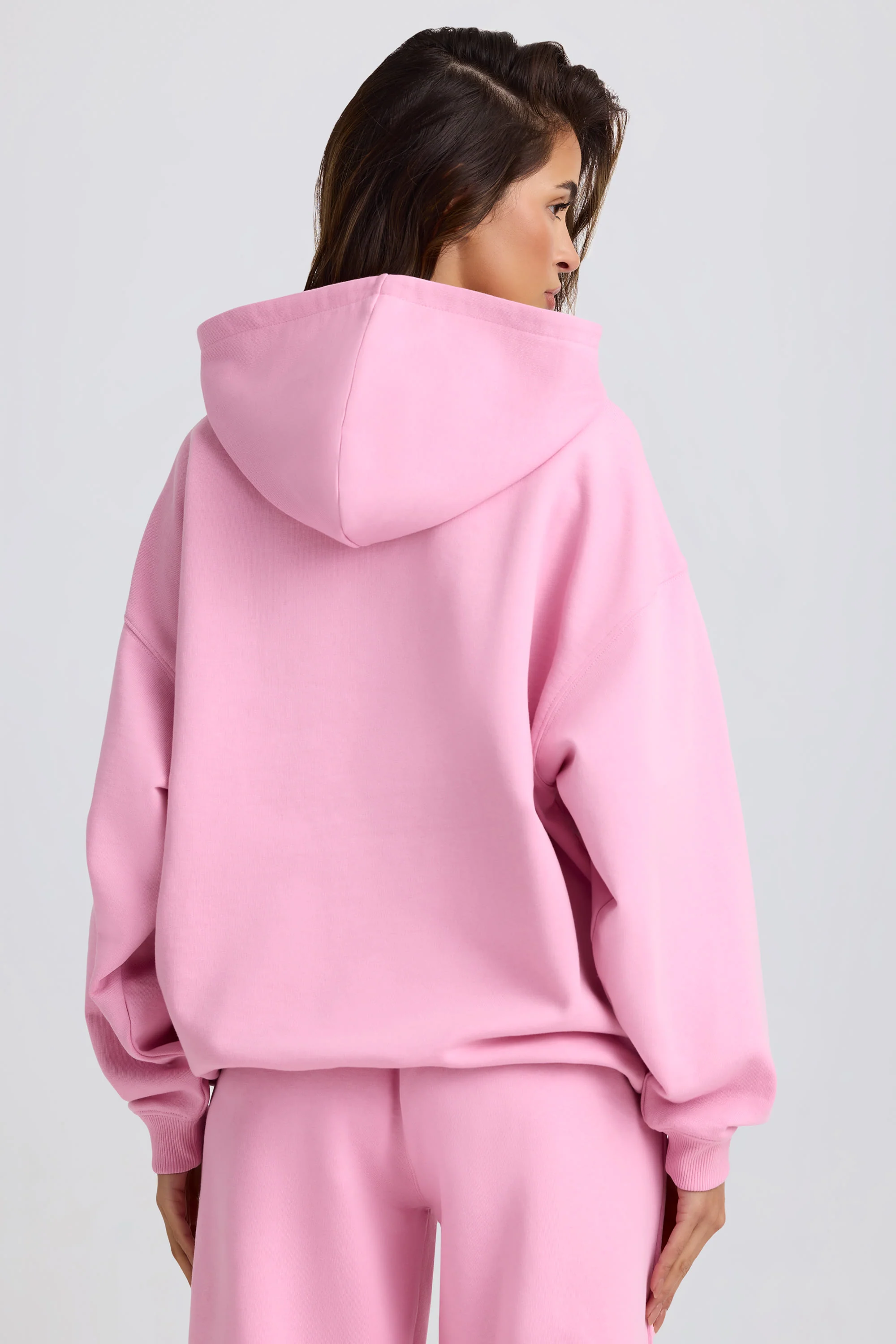 Oversized Hoodie in Baby Pink
