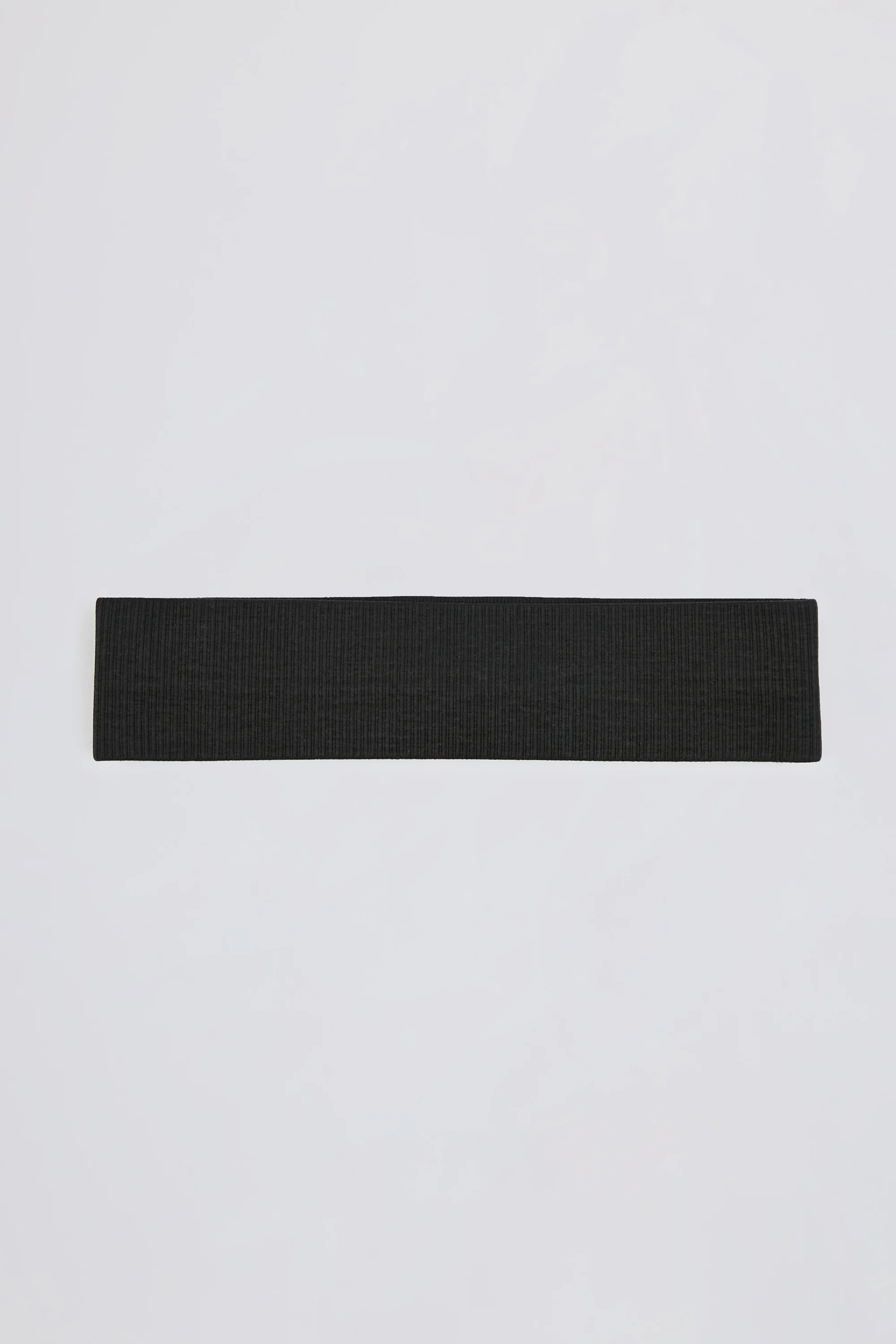Define Luxe Ribbed Headband in Jet Black