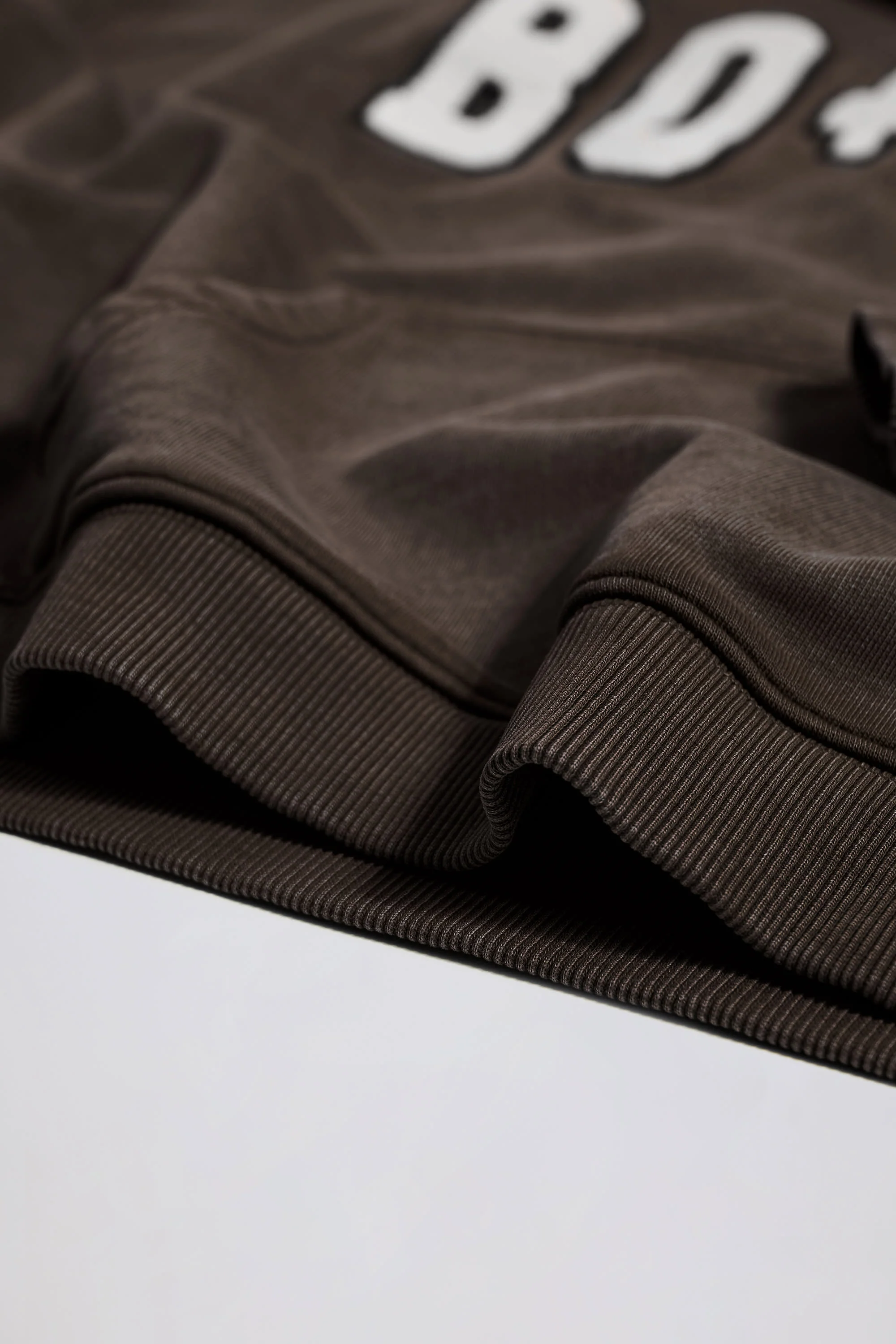 Acid Wash Oversized Hoodie in Brown