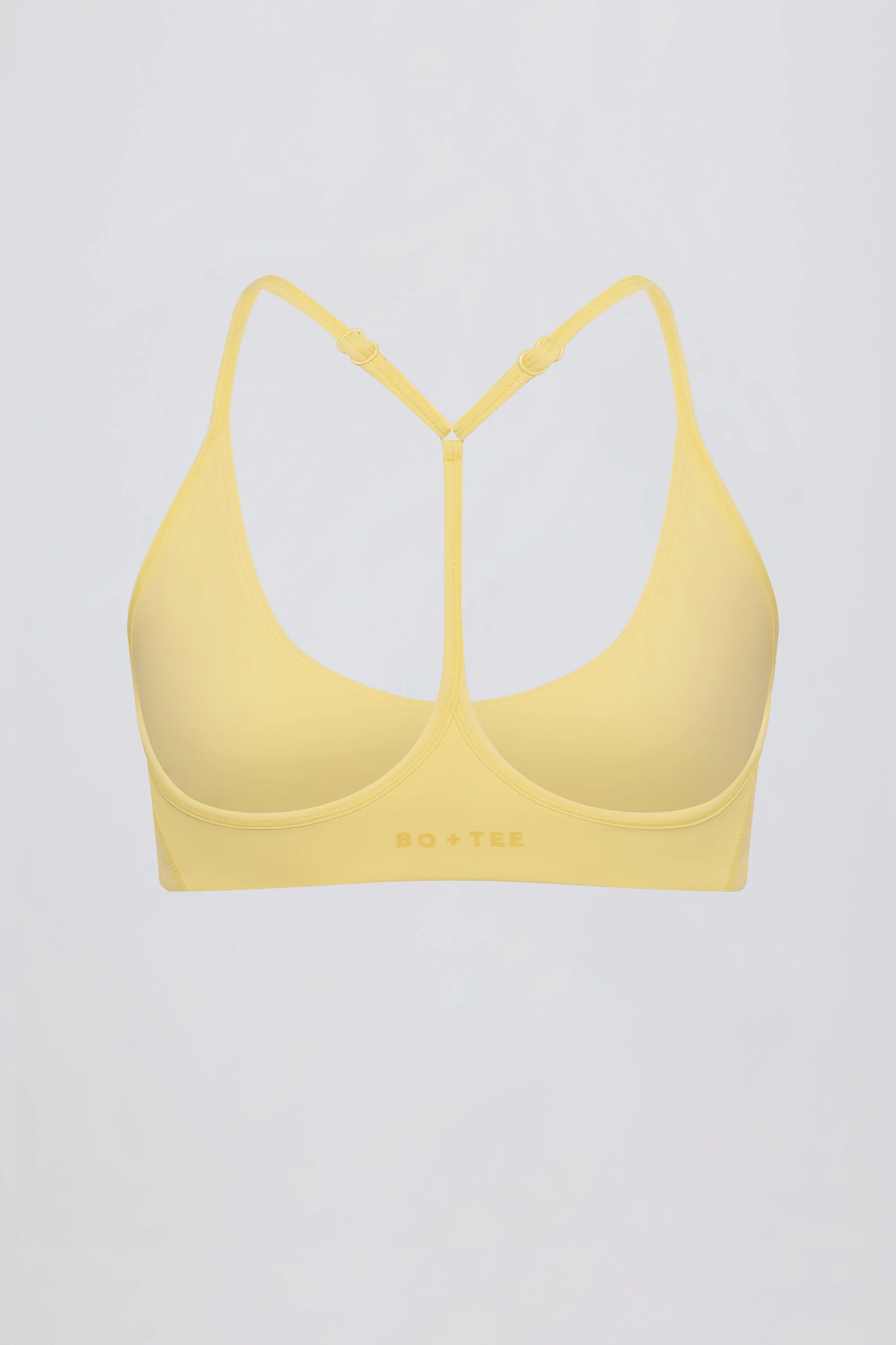 Soft Active Racerback Sports Bra in Lemon