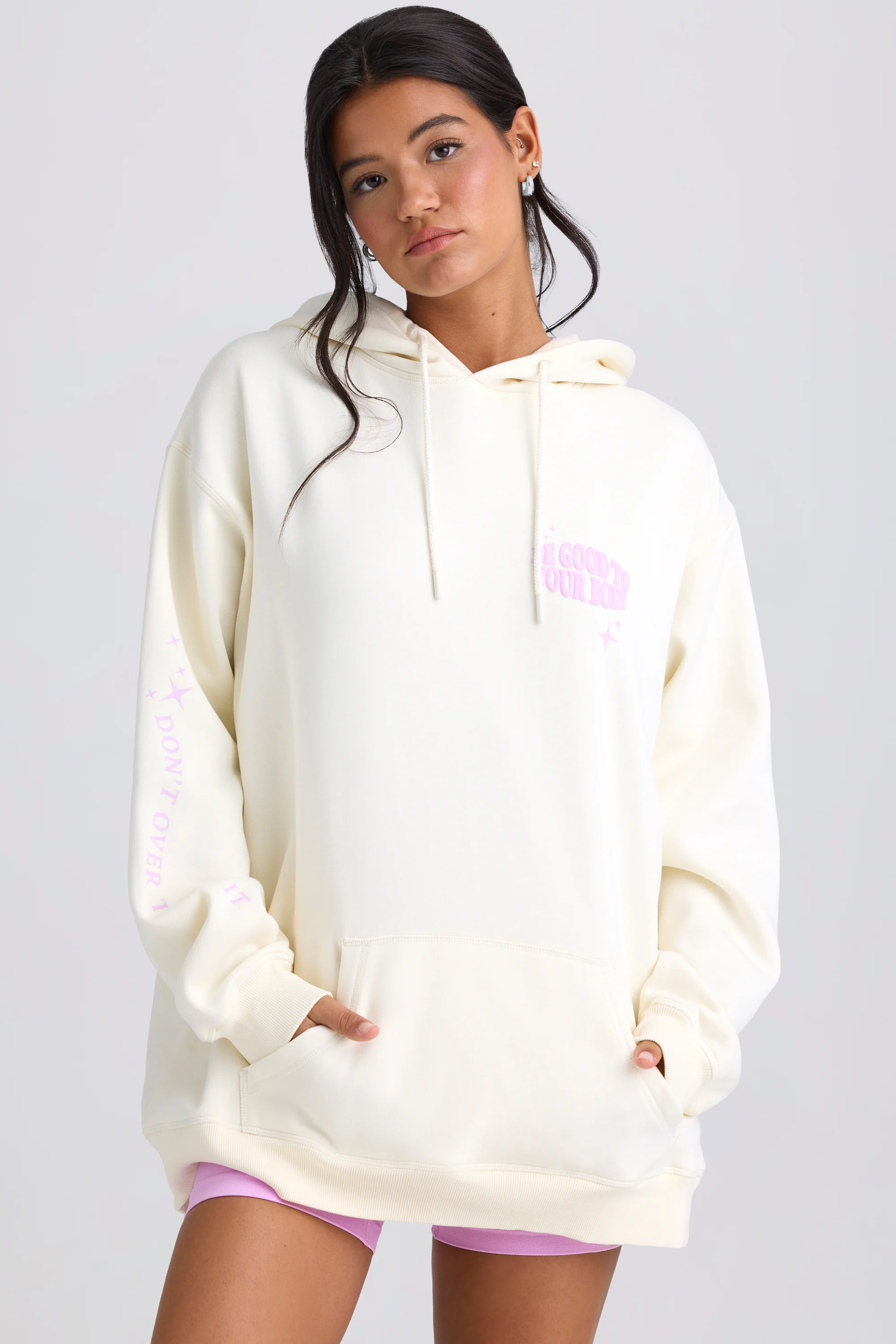 Oversized Hoodie in Eggshell