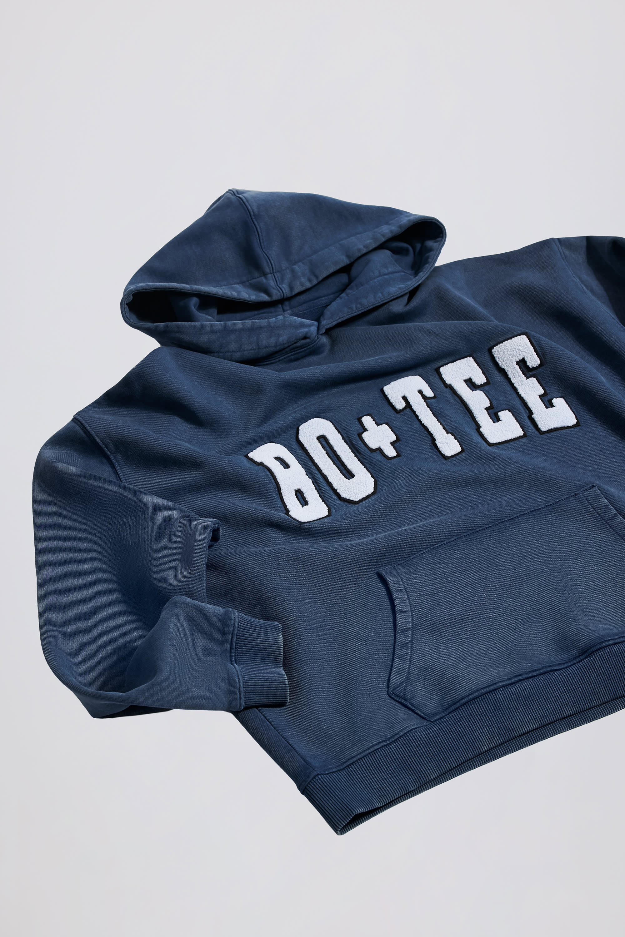 Acid Wash Oversized Hoodie in Blue