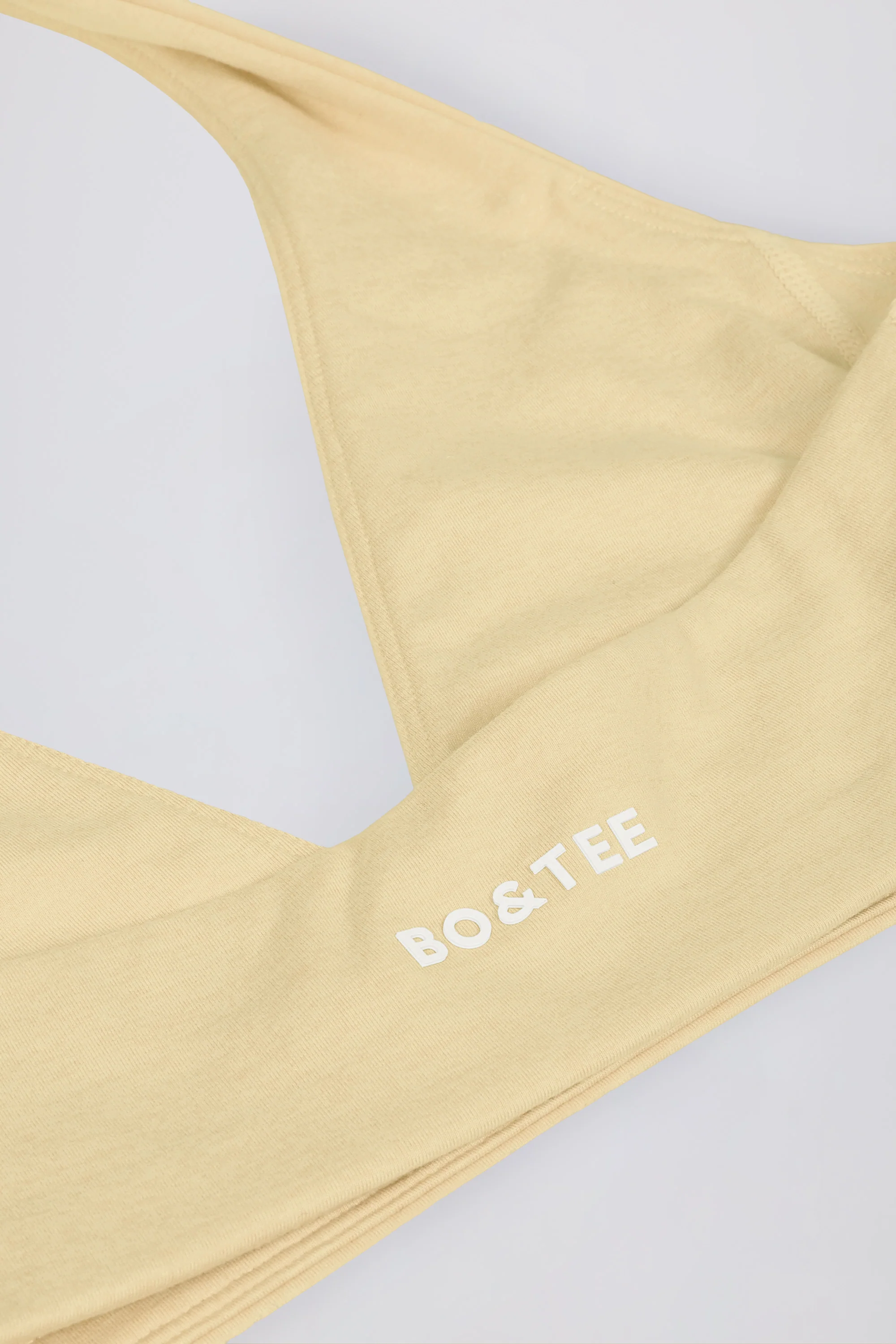 V-Neck Sports Bra in Lemon Marl