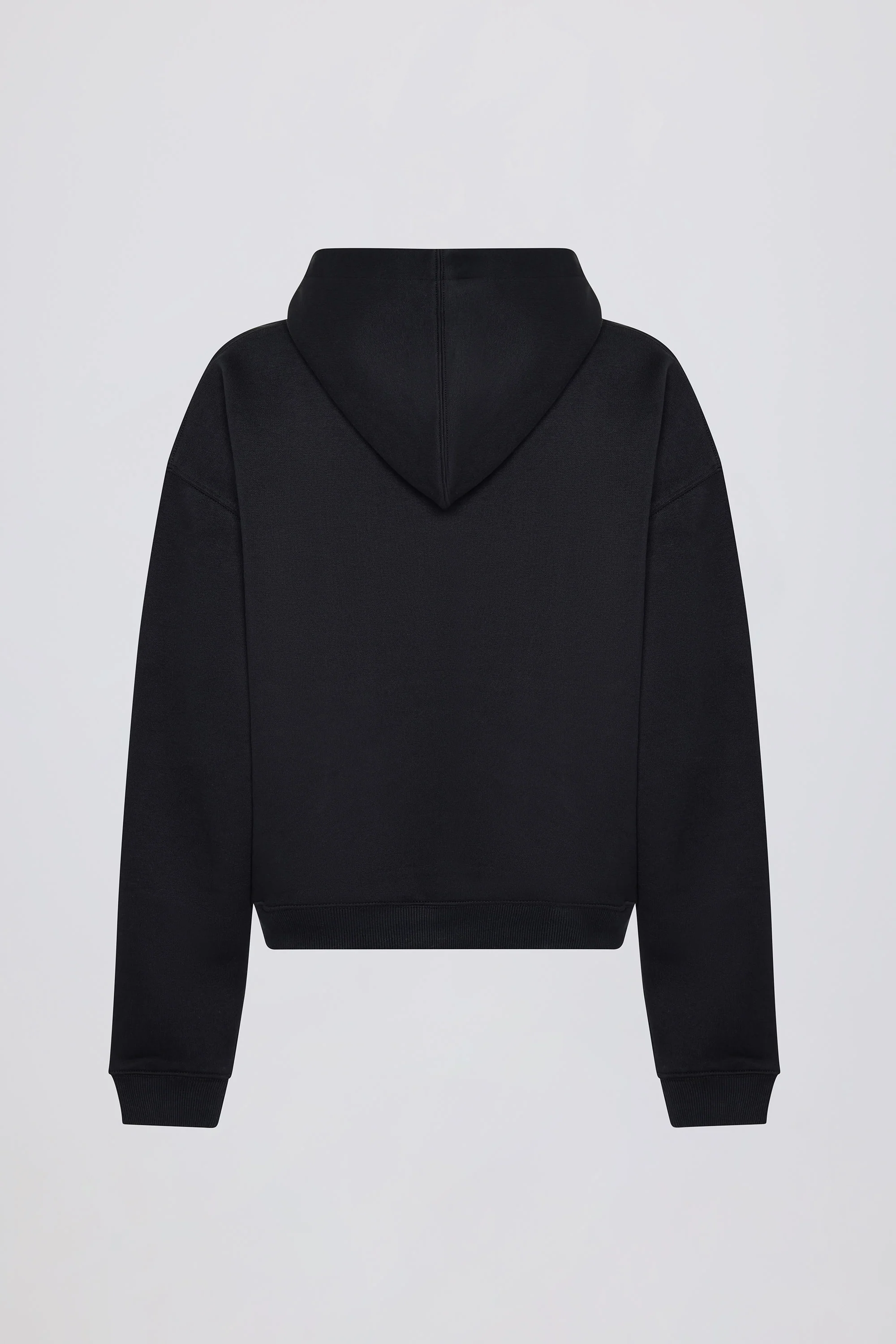 Appliqué Oversized Hoodie in Black