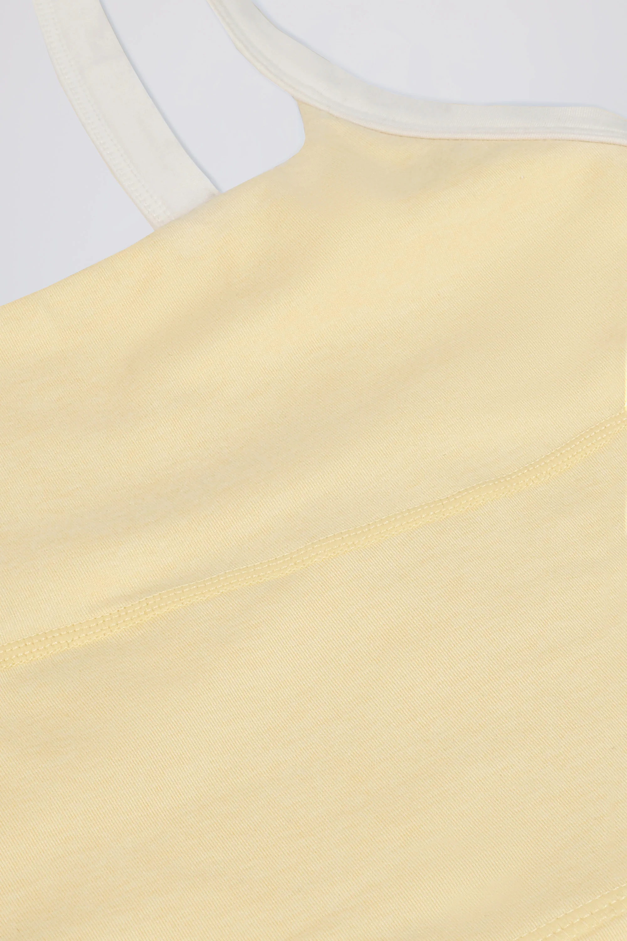 Cropped Tank Top in Lemon Marl