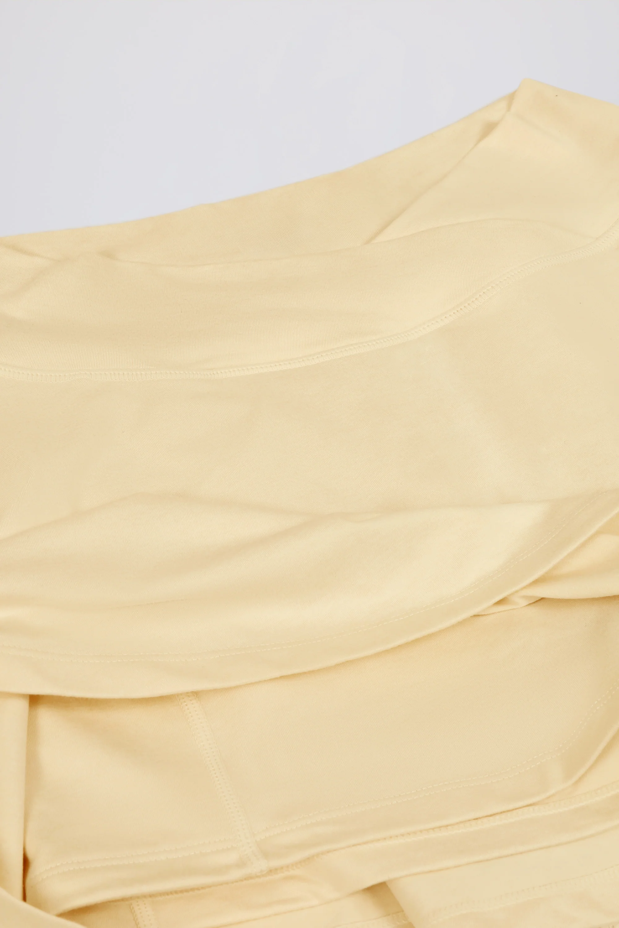 Crossover Mini Skort in Lemon Marl