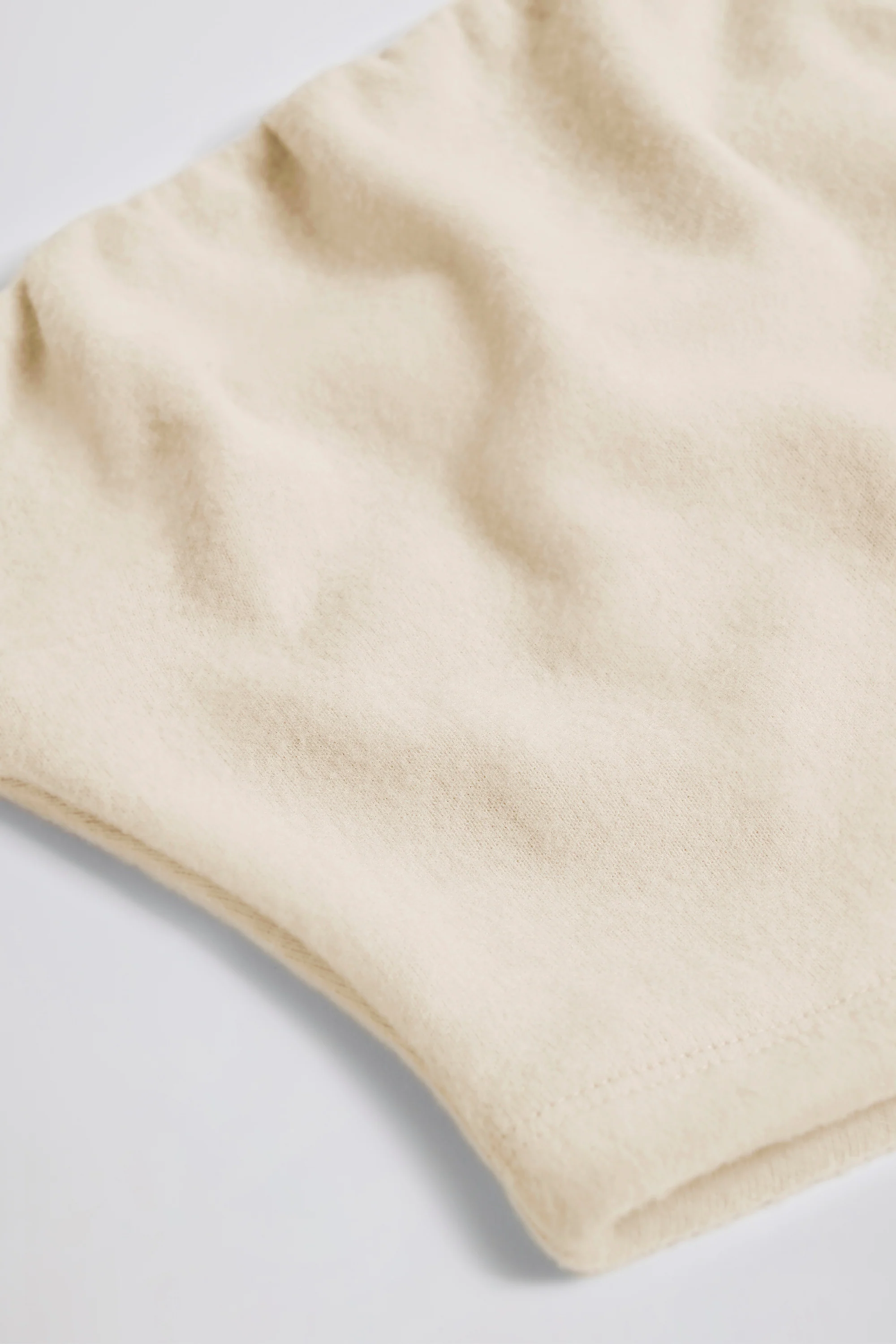 Brushed Jersey Bandeau Top in Ecru