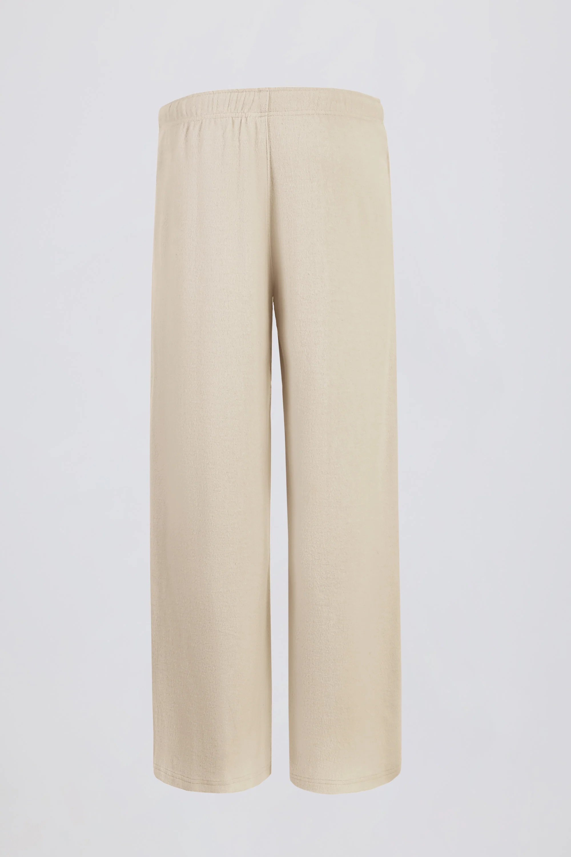 Tall Brushed Jersey Wide-Leg Joggers in Ecru