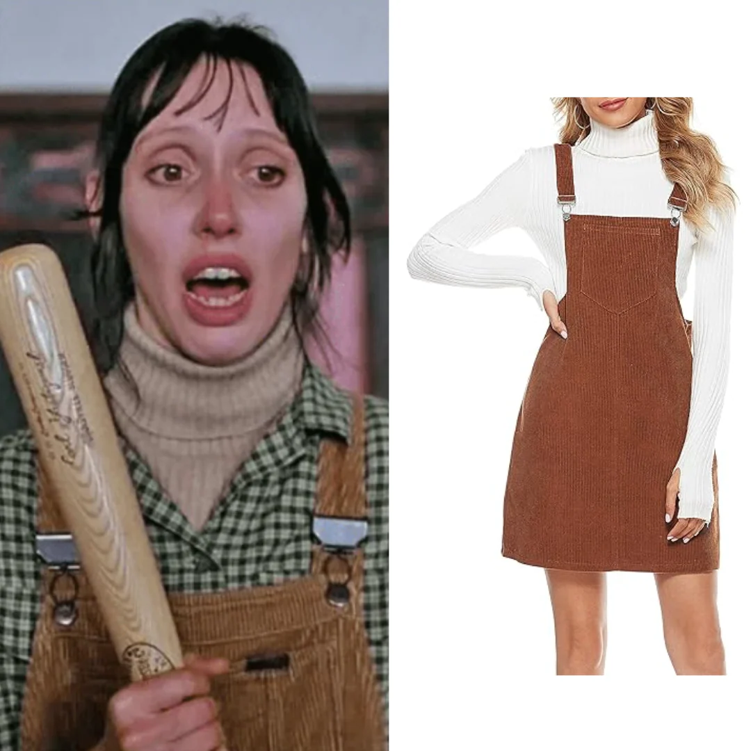 The Shining Wendy Torrance Costume Long Sleeve Green Plaid + Pants Set