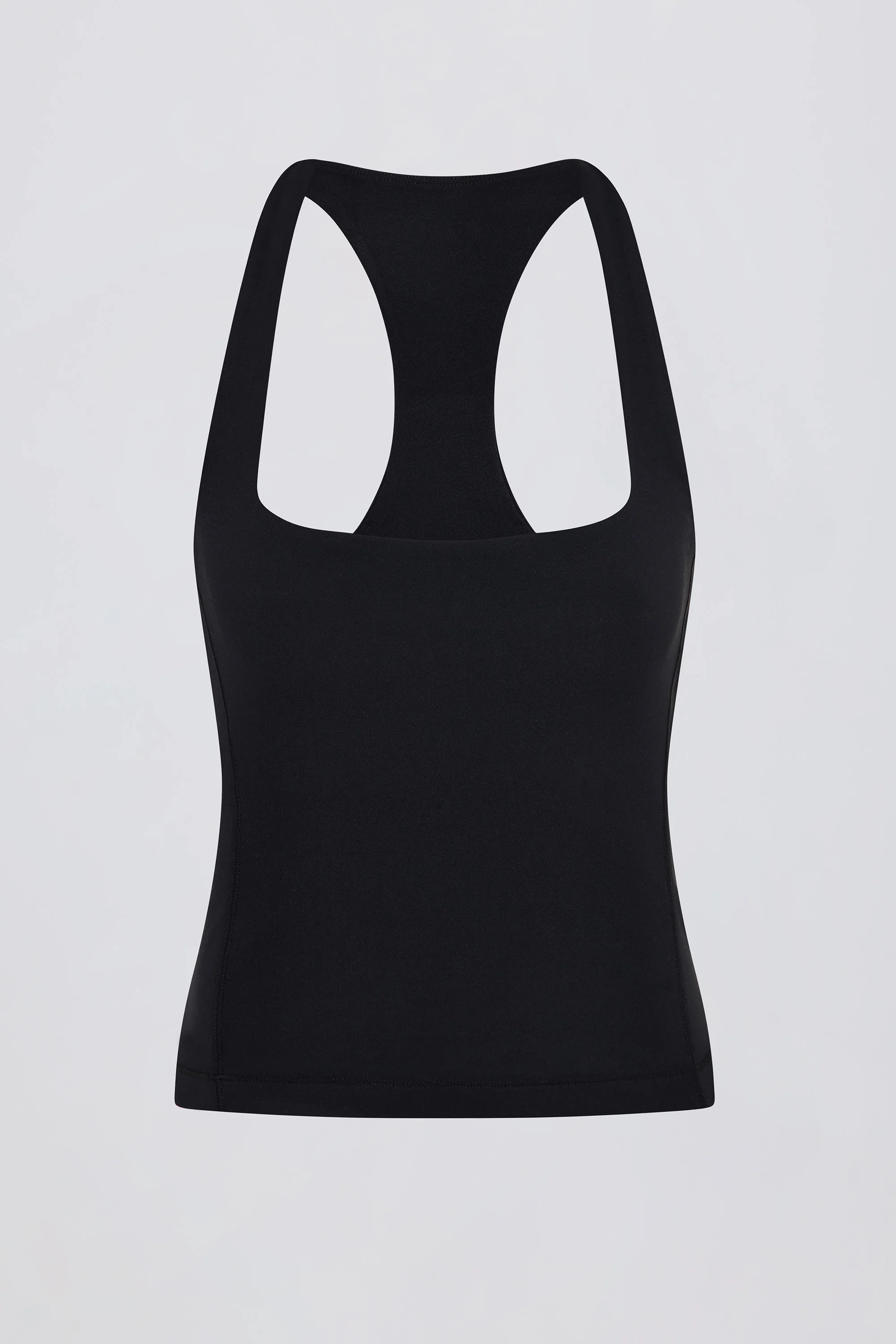 Soft Active Racerback Tank Top in Black